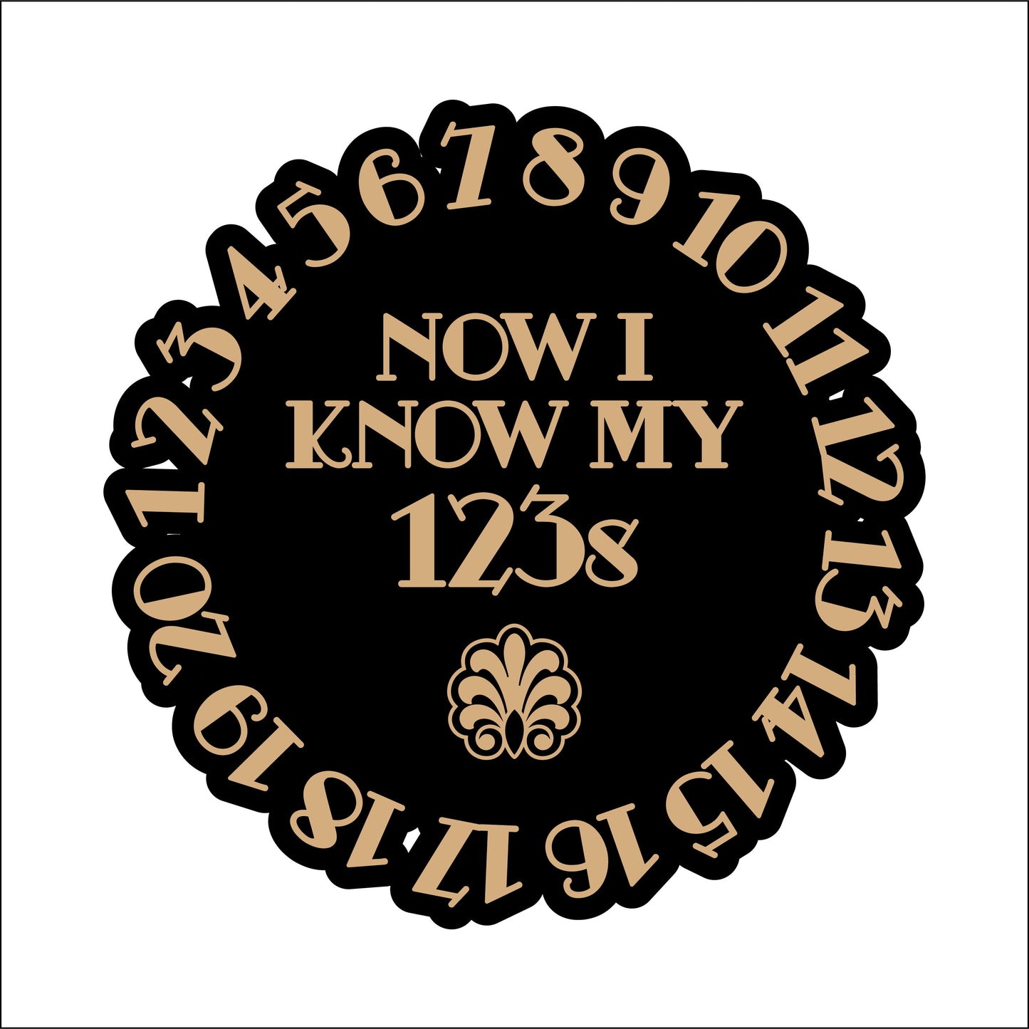 20cm Alphabet Art Deco Sign