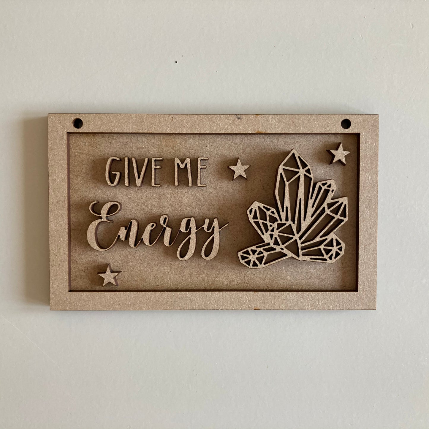 13cm Give Me Energy Crystal Mini Frame