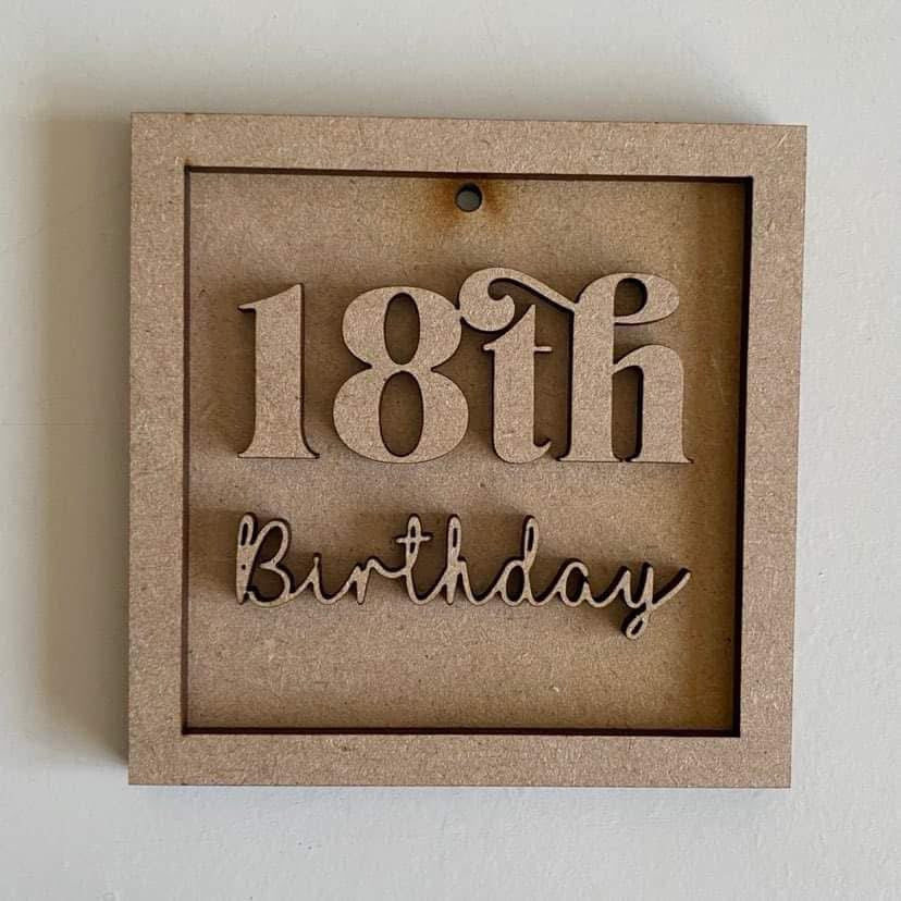 9cm 18th Birthday Mini Frame