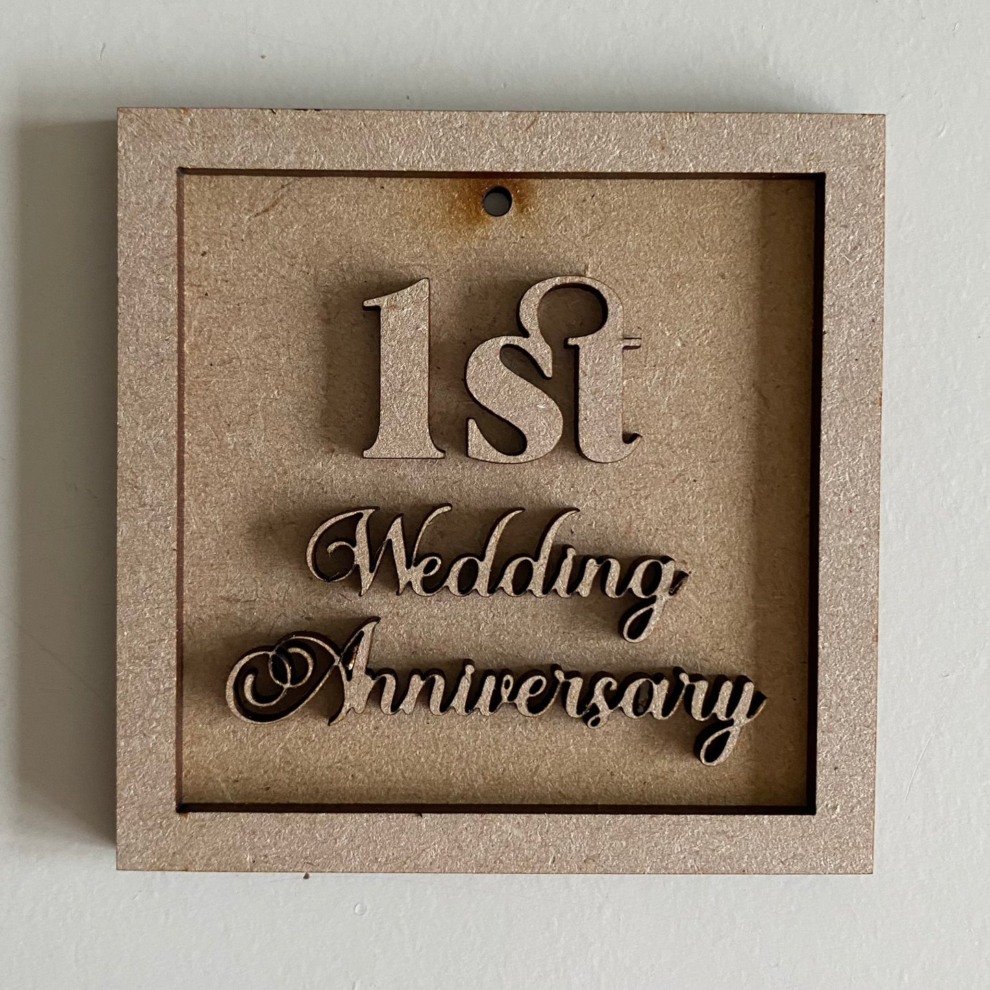 1st Wedding Anniversary Mini Frame