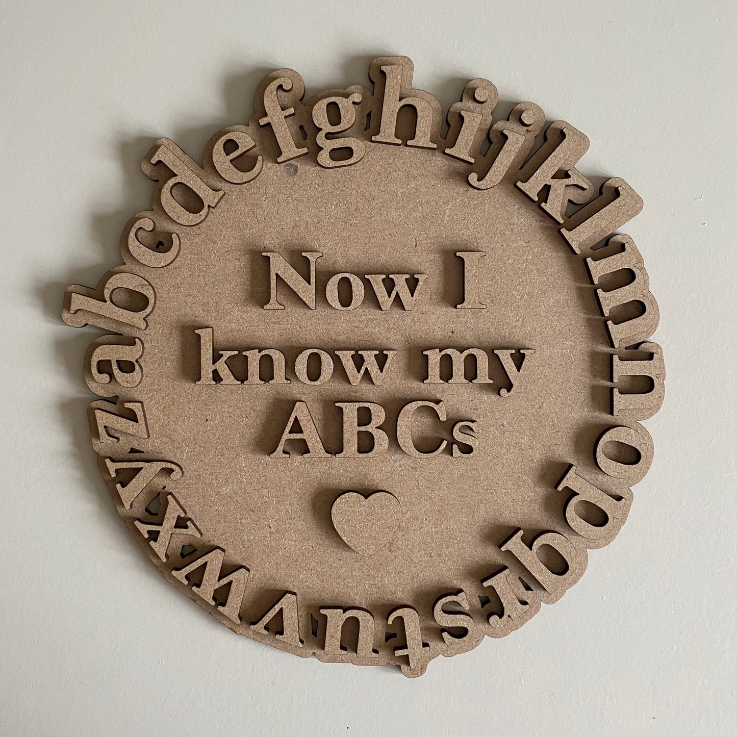 20cm Alphabet Heart Sign