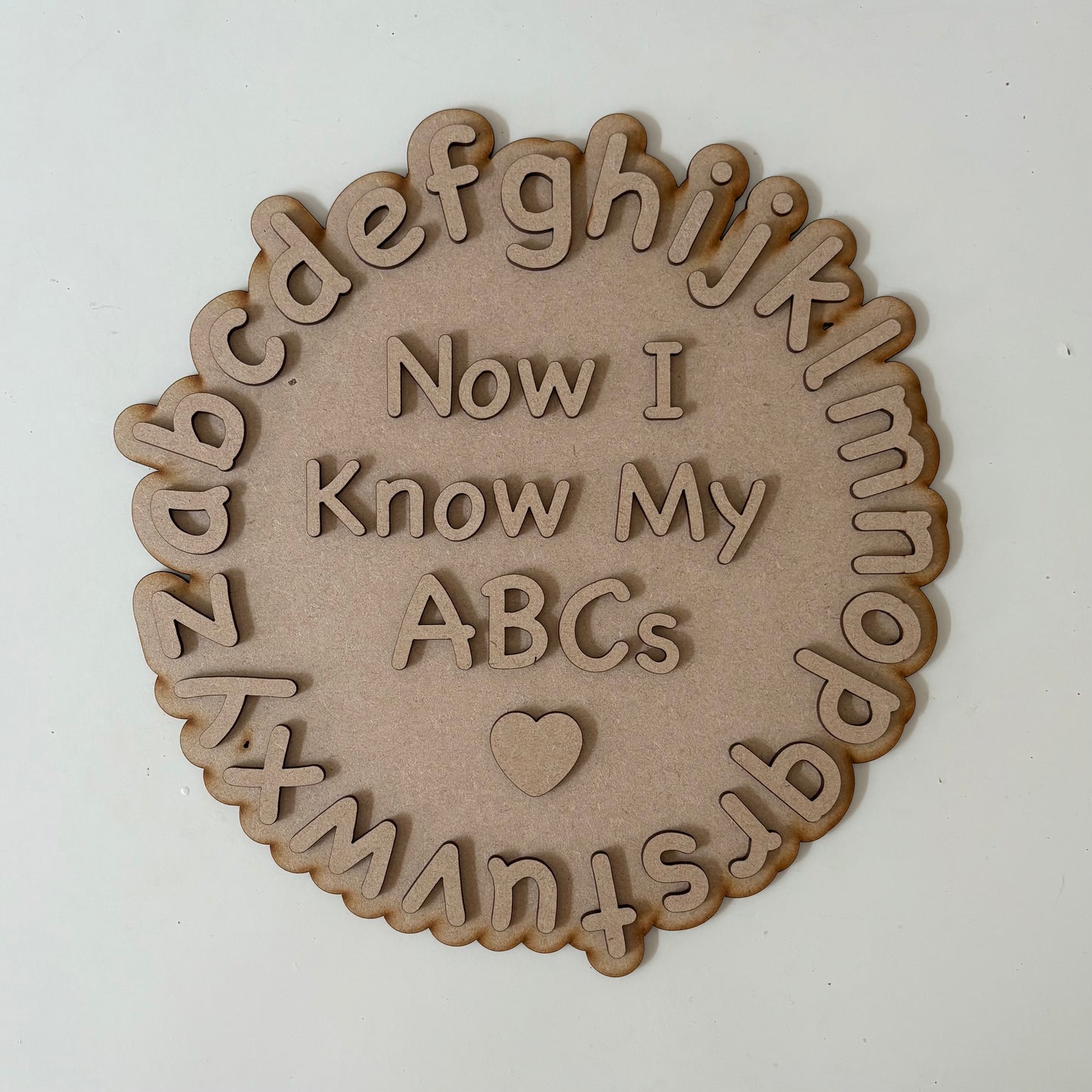 20cm Alphabet Heart Sign