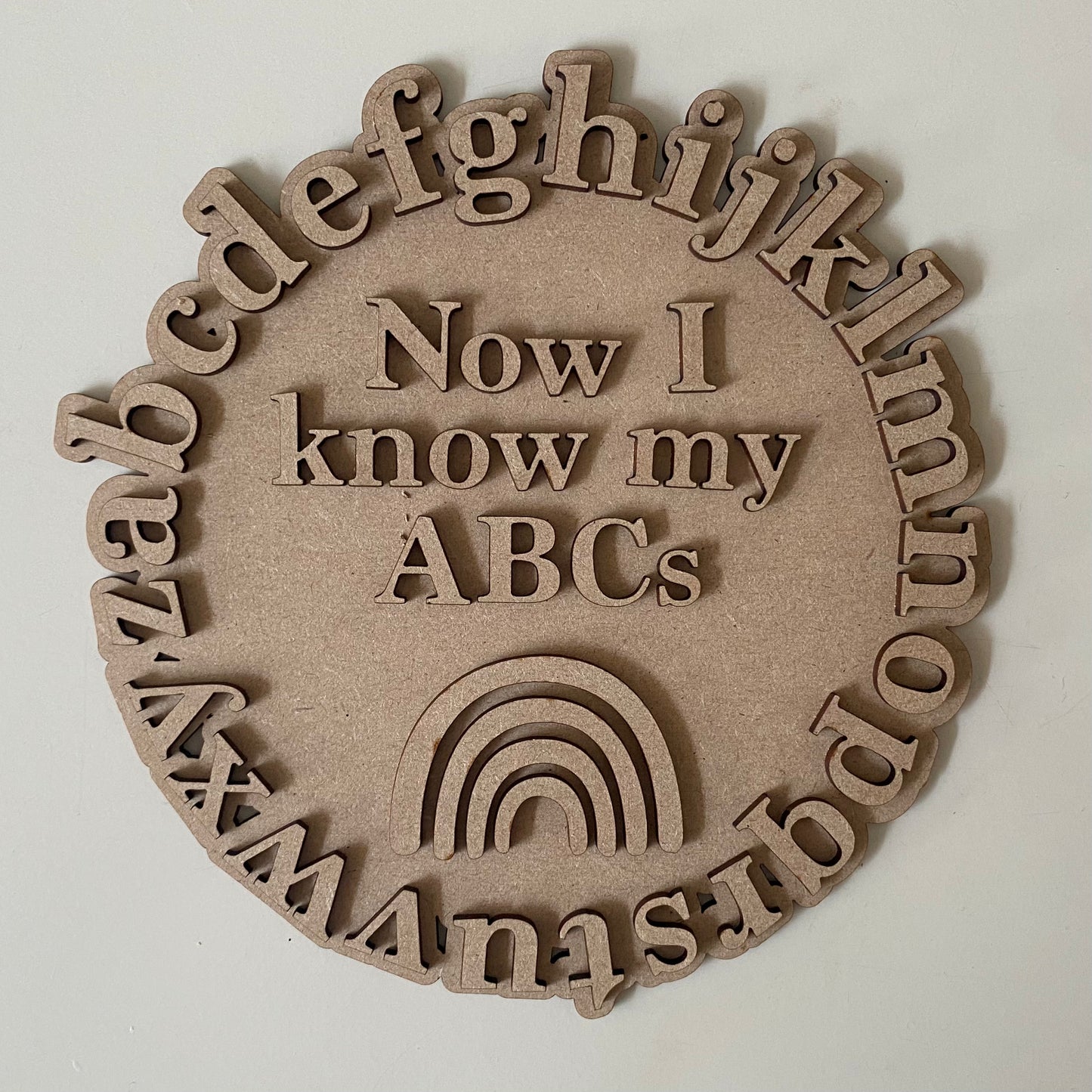 20cm Alphabet Rainbow Sign