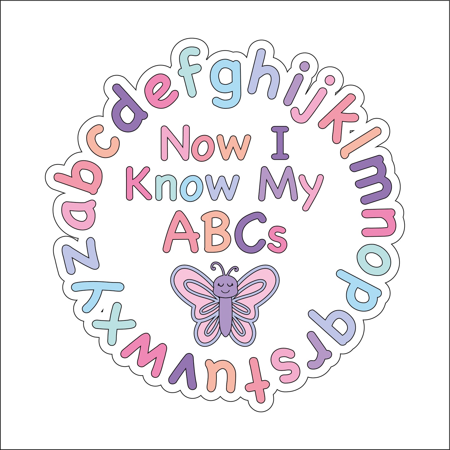 20cm Alphabet Butterfly Sign