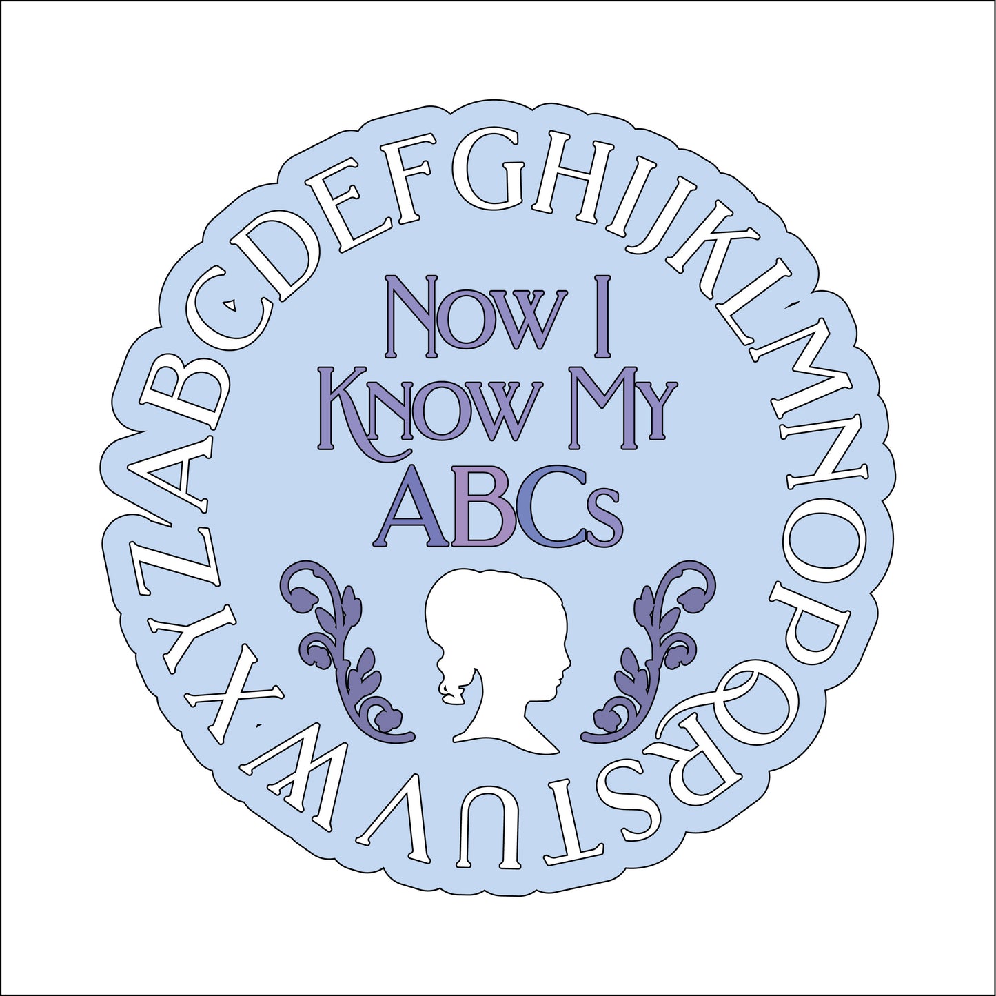 20cm Alphabet Regency Era Sign