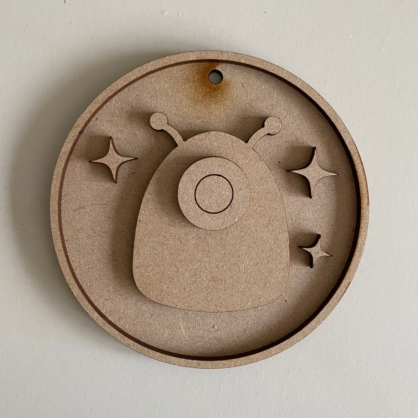 10cm Blob Alien With One Eye Round Bauble