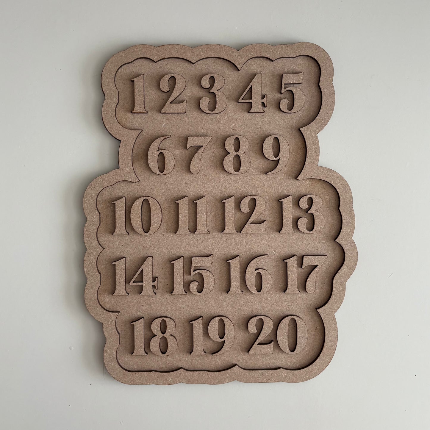 27cm Numbers Sign