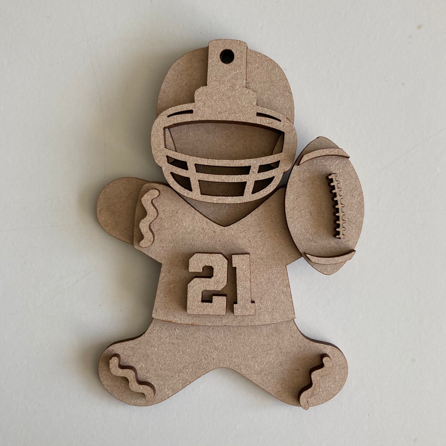 10cm American Footballer Gingerbread Character