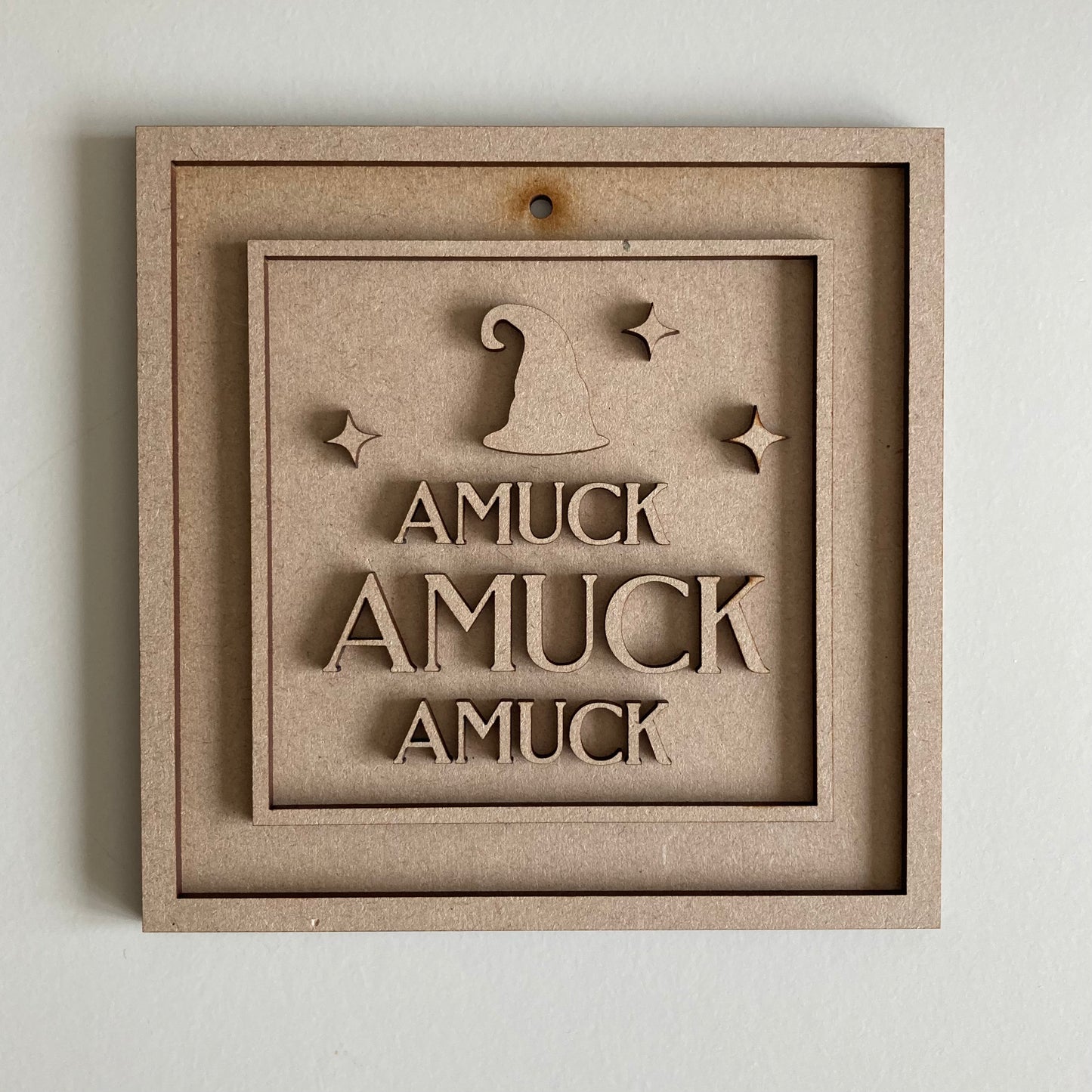 15cm Amuck Amuck Amuck Sign