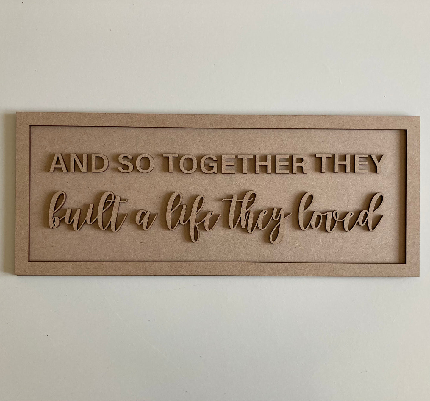 30cm And So Together They Built A Life They Loved