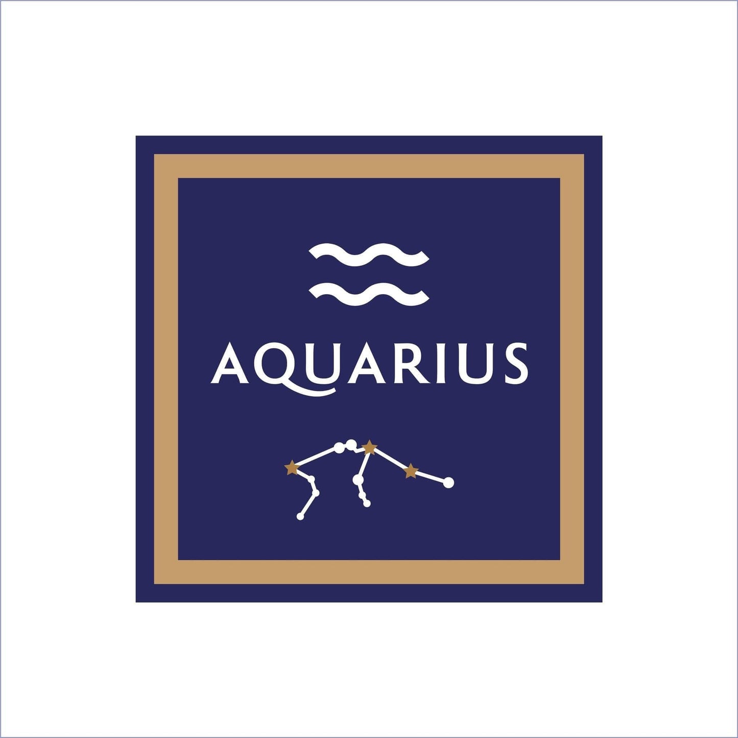 19cm Aquarius Sign
