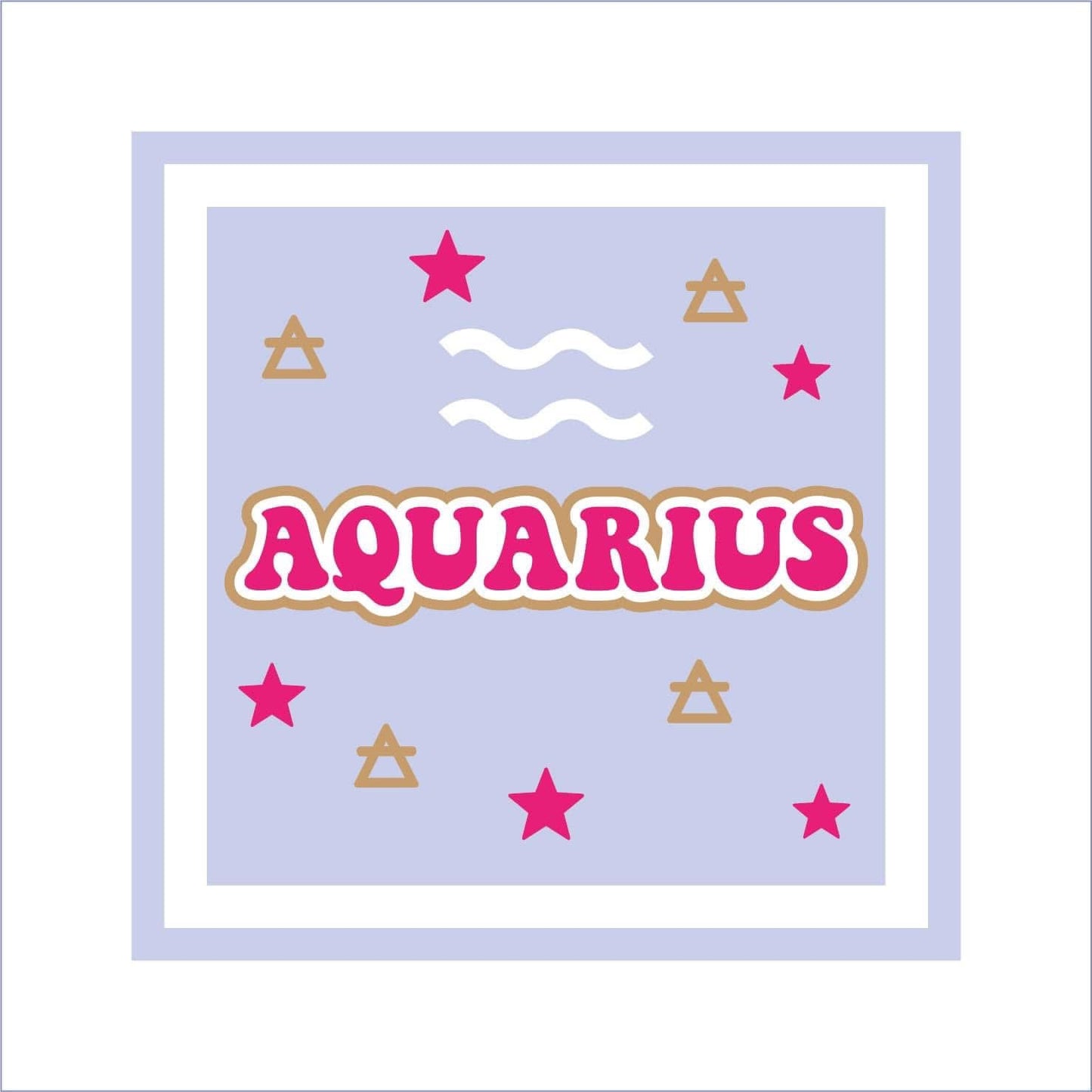 19cm Aquarius Symbol Sign