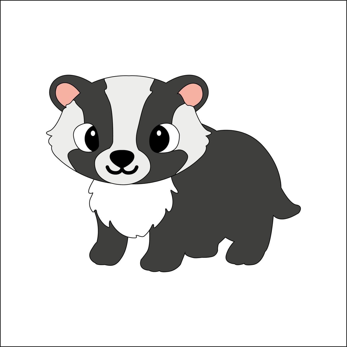 8cm Badger Decoration