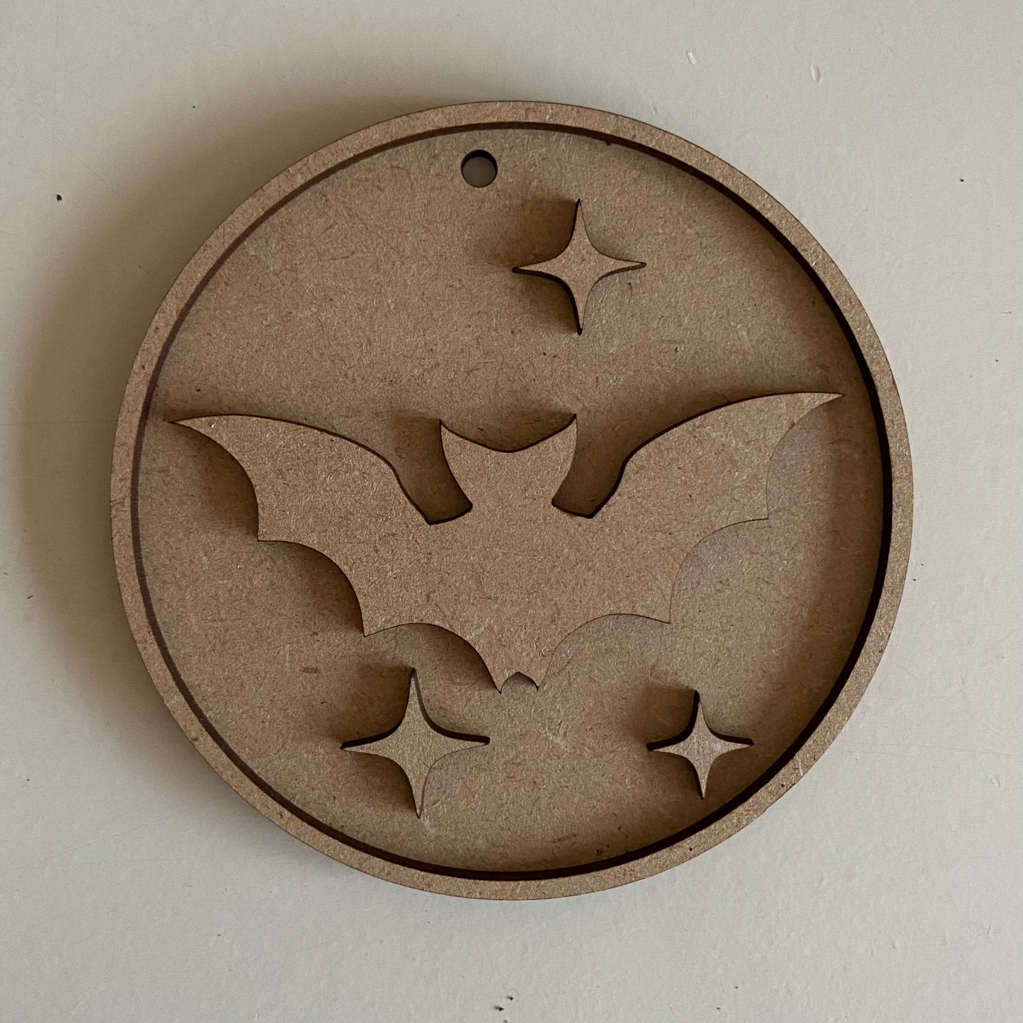 10cm Bat Round Bauble