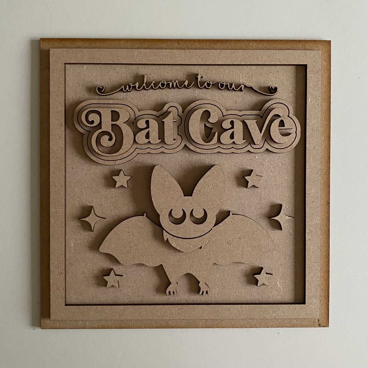 19cm Bat Cave Sign