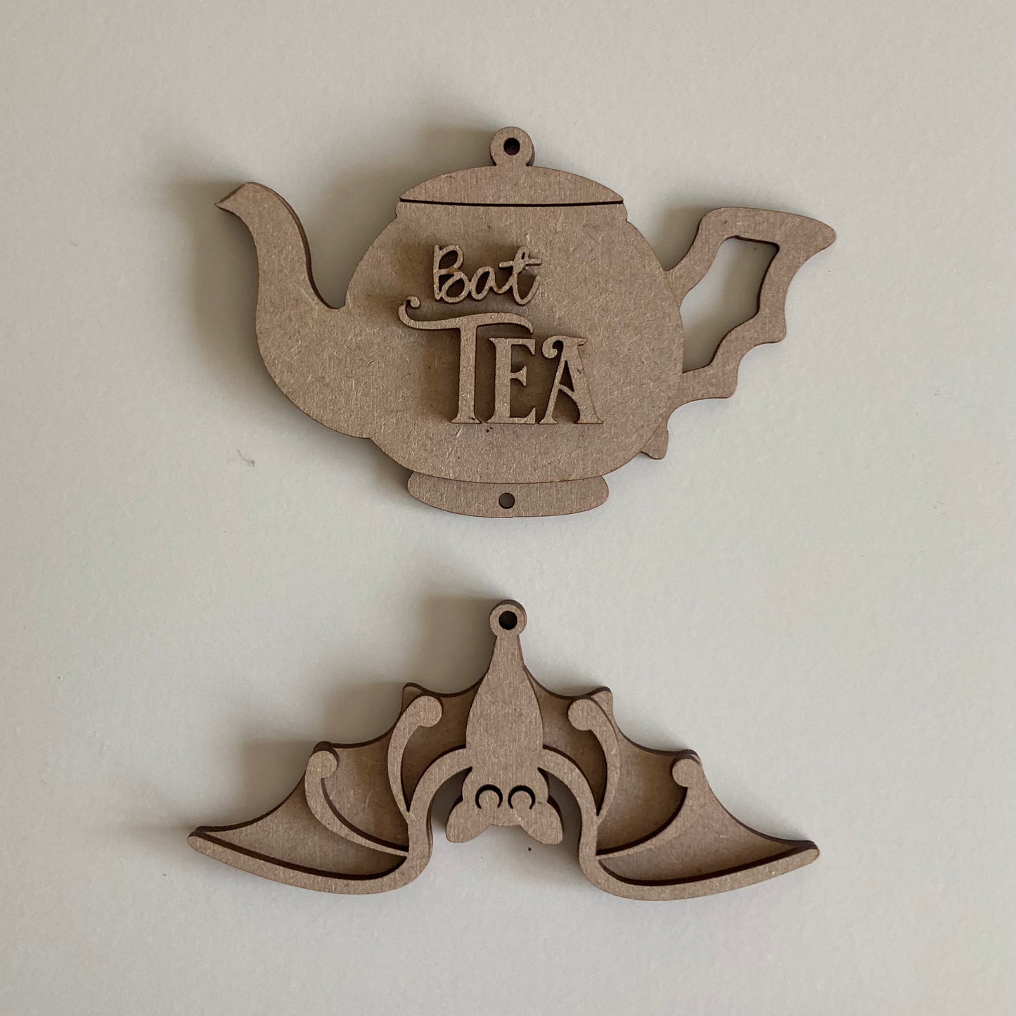 14cm Bat Tea Teapot Dangly Decoration
