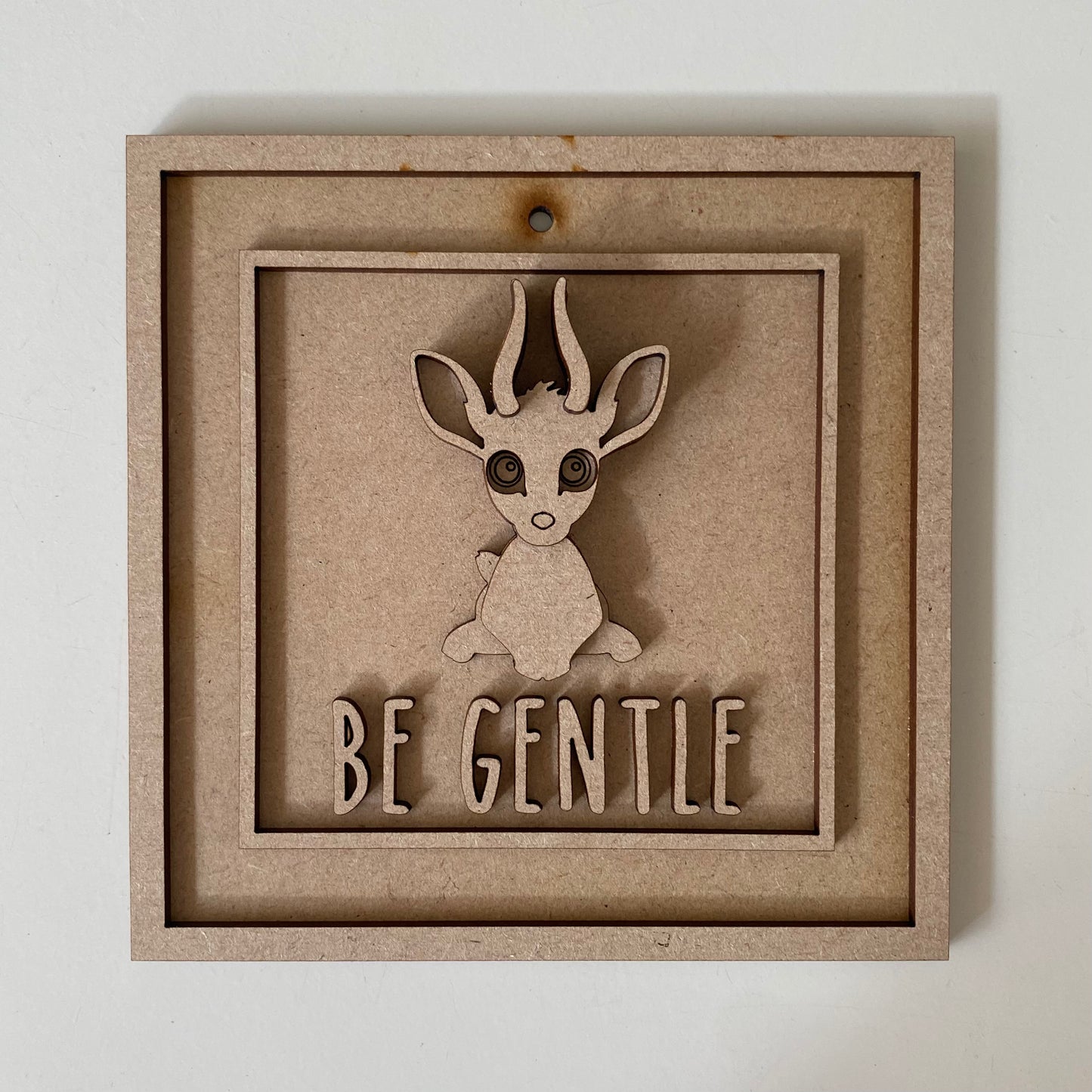 15cm Be Gentle Antelope Sign