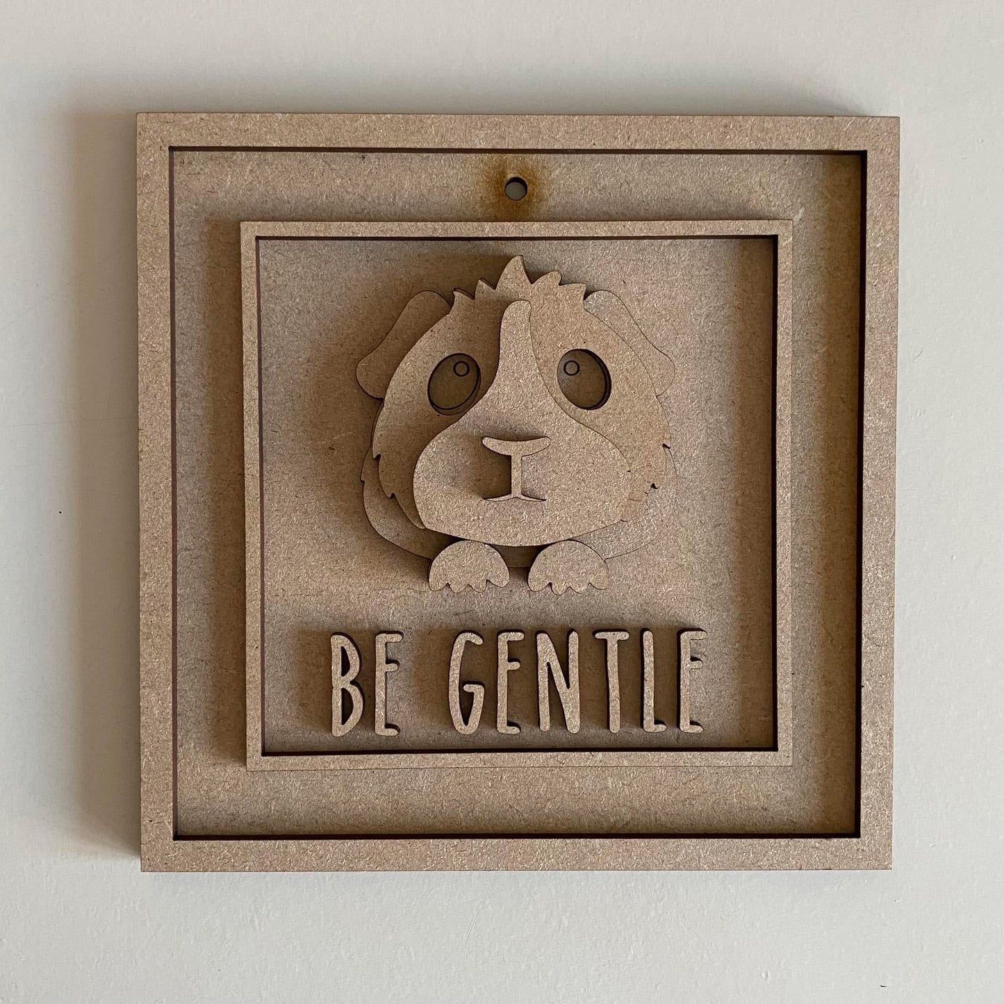 15cm Be Gentle Guinea Pig Sign