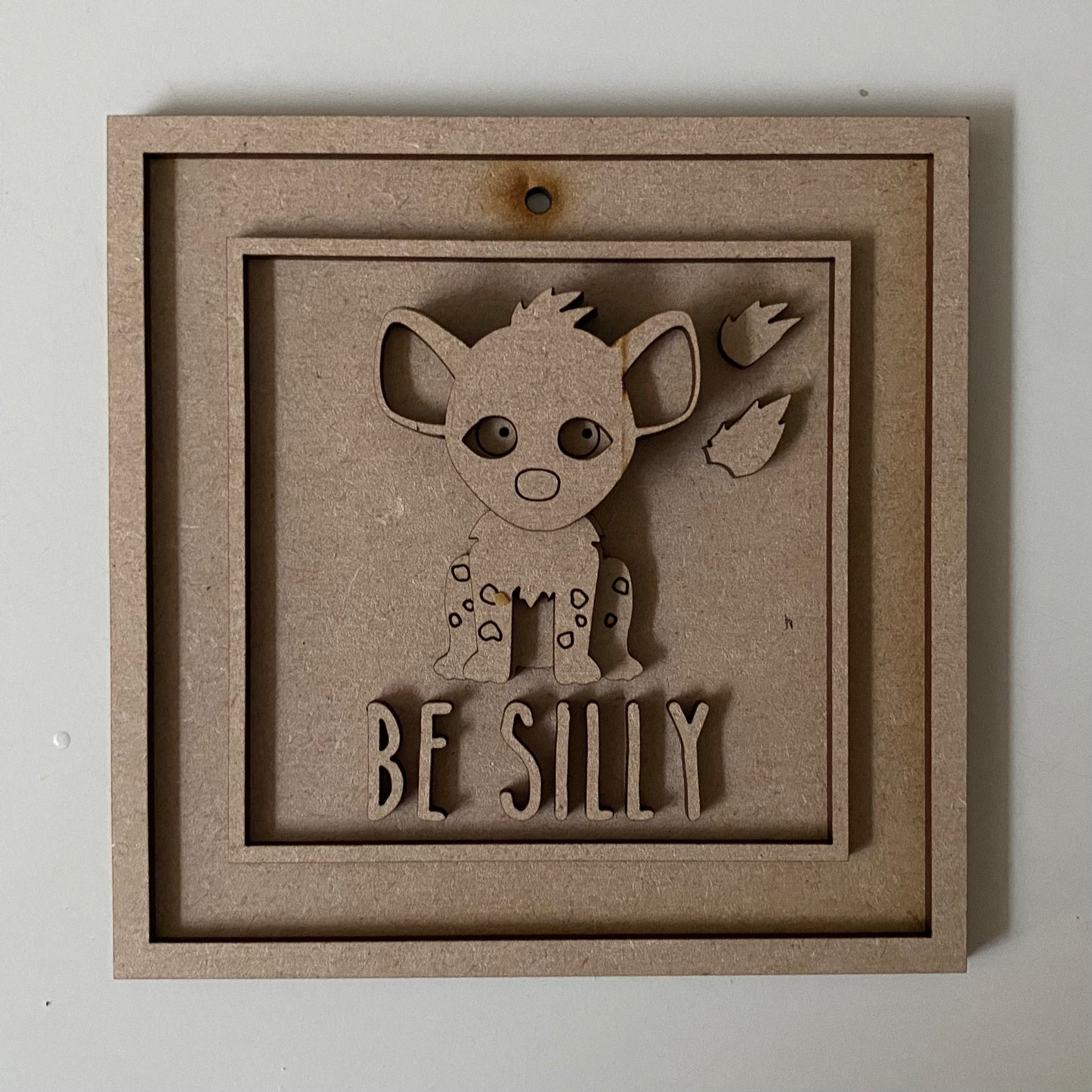 15cm Be Silly Hyena Sign