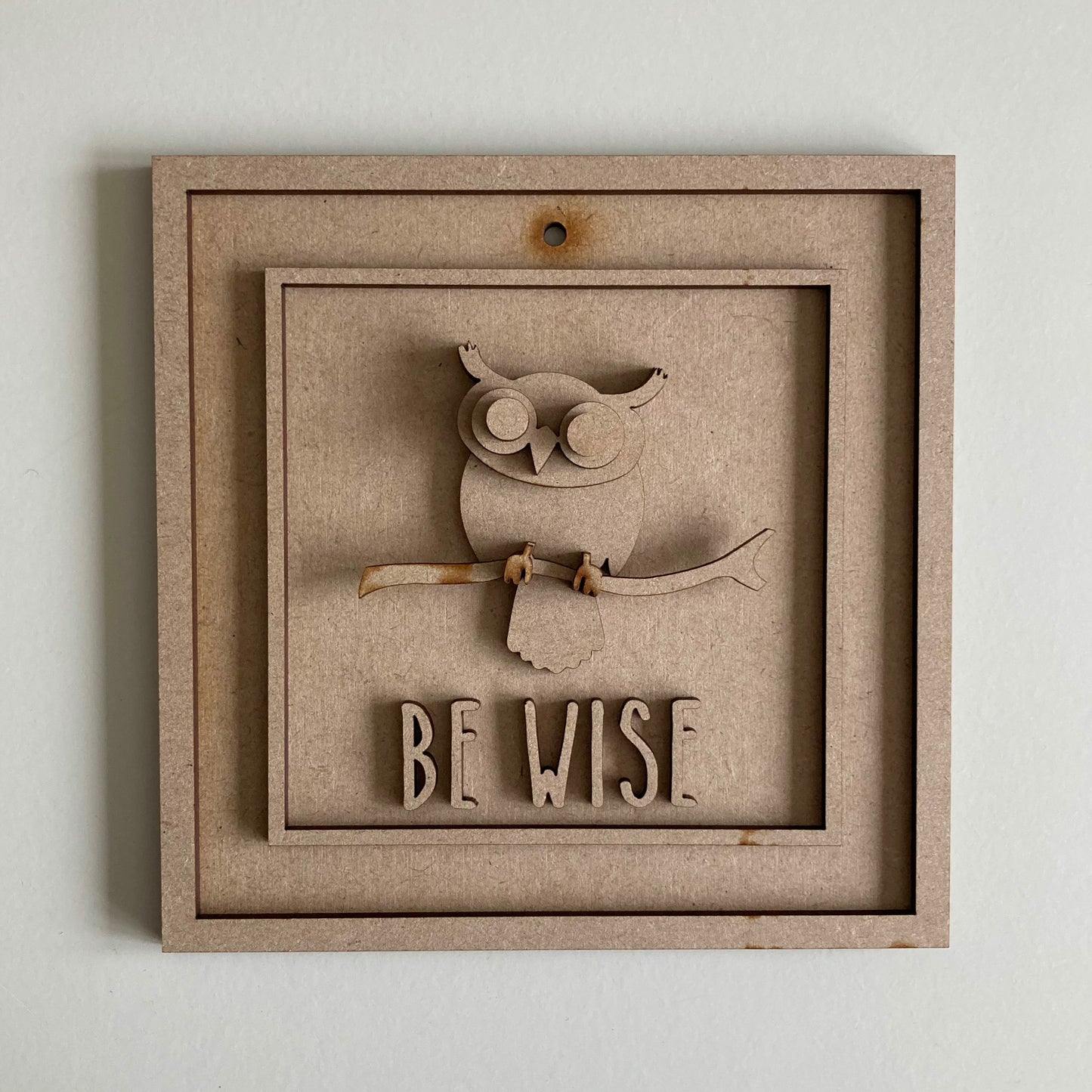 15cm Be Wise Sign