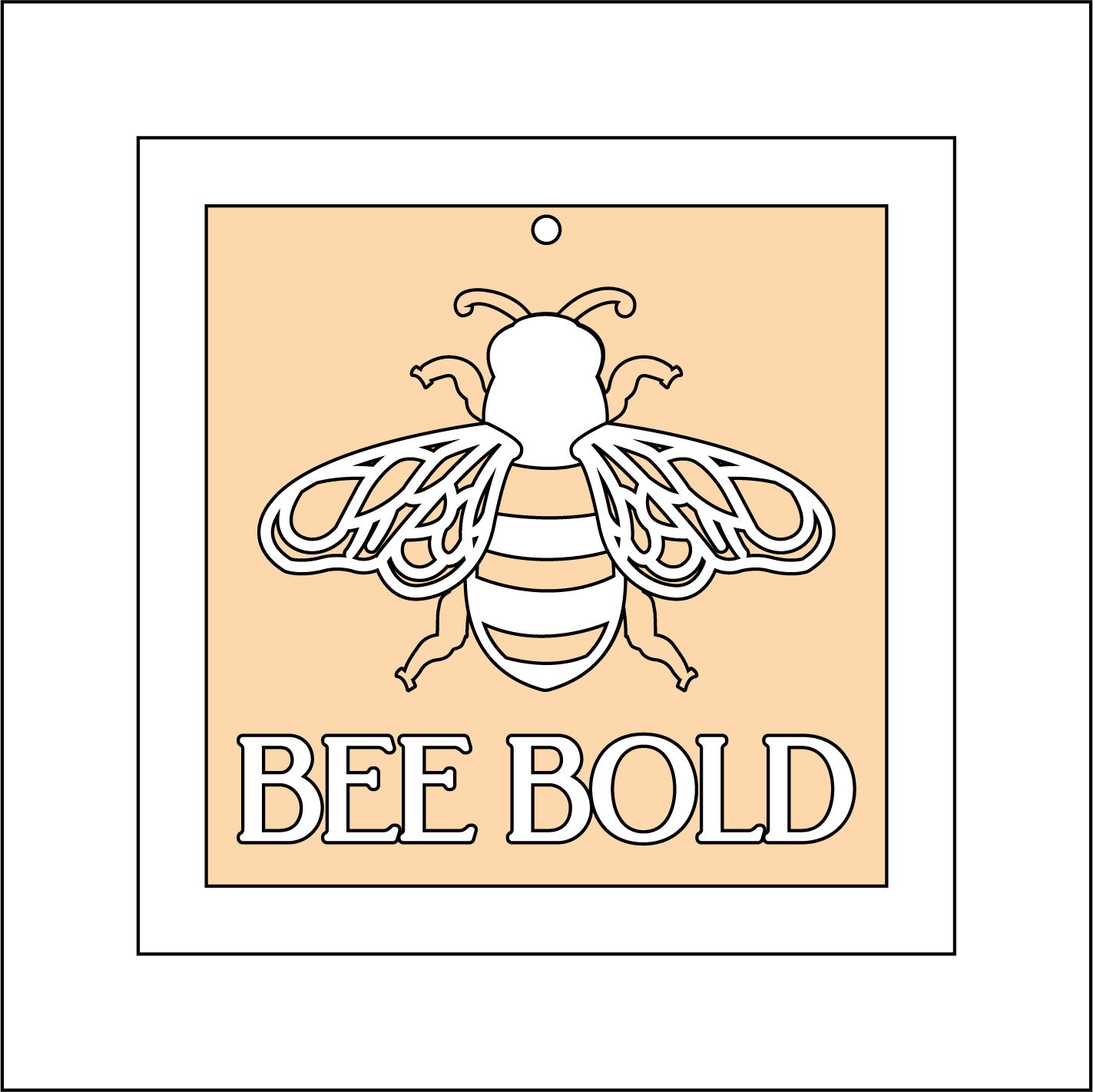9cm Bee Bold Mini Frame