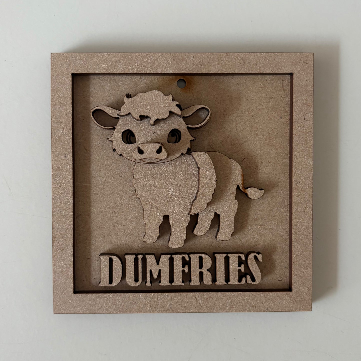 10cm Belted Cow Dumfries Mini Frame