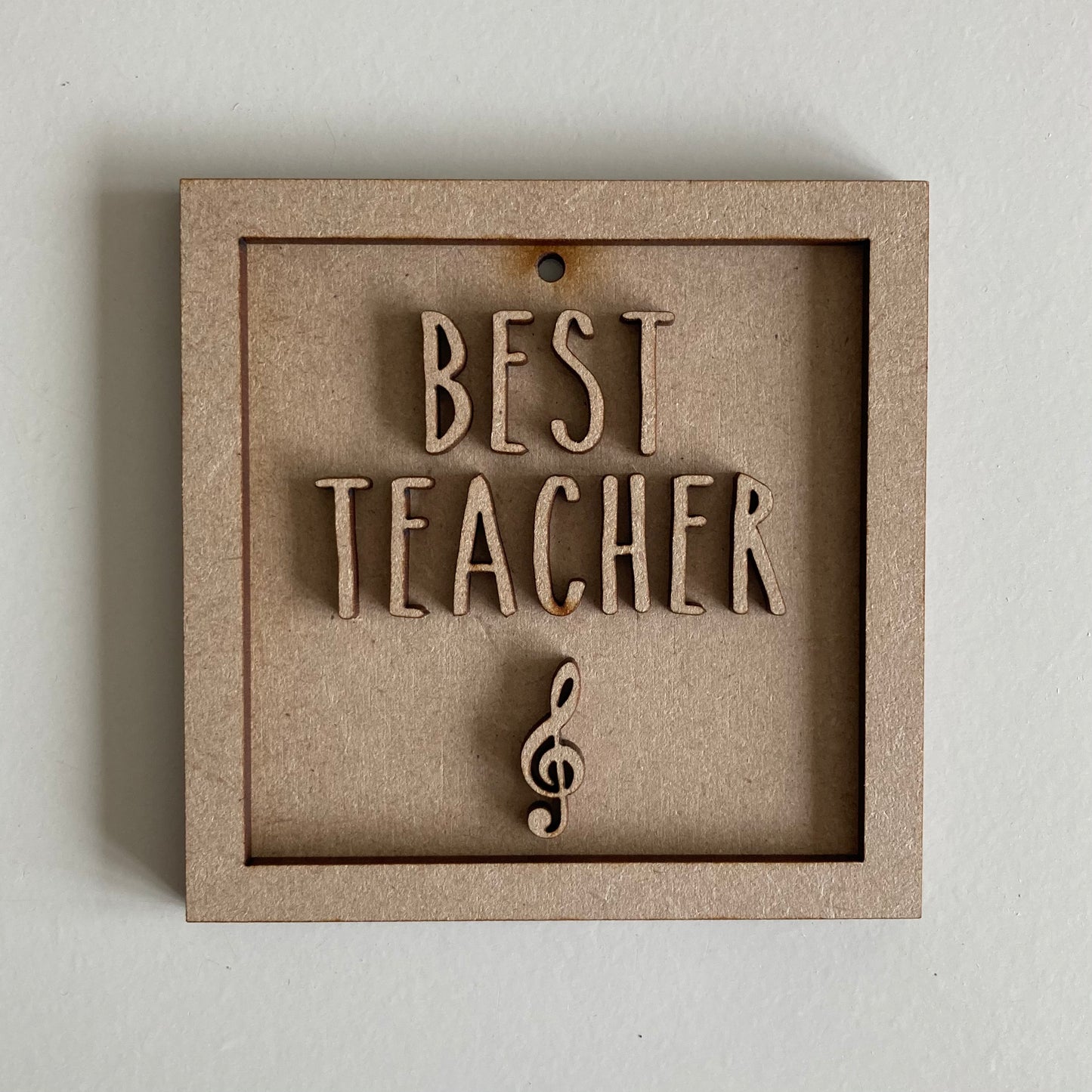 9cm Best Teacher - Music Note Mini Frame