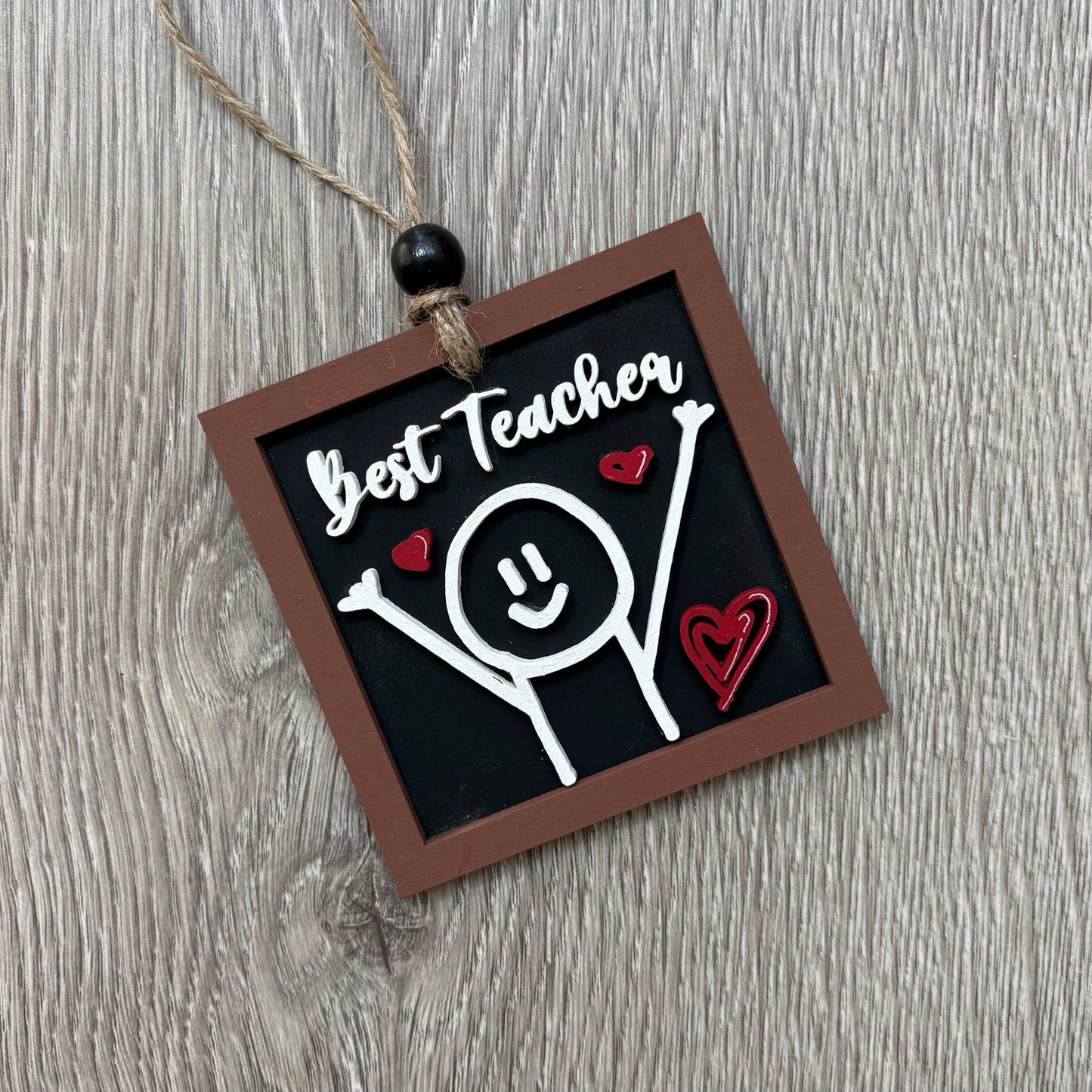 9cm Best Stick Figure Painted Mini Frame