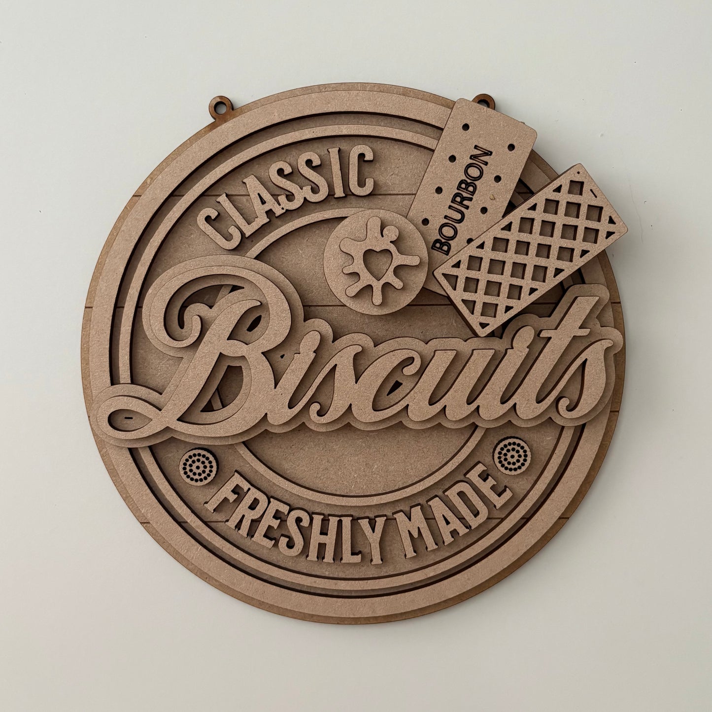 20cm Biscuits Sign