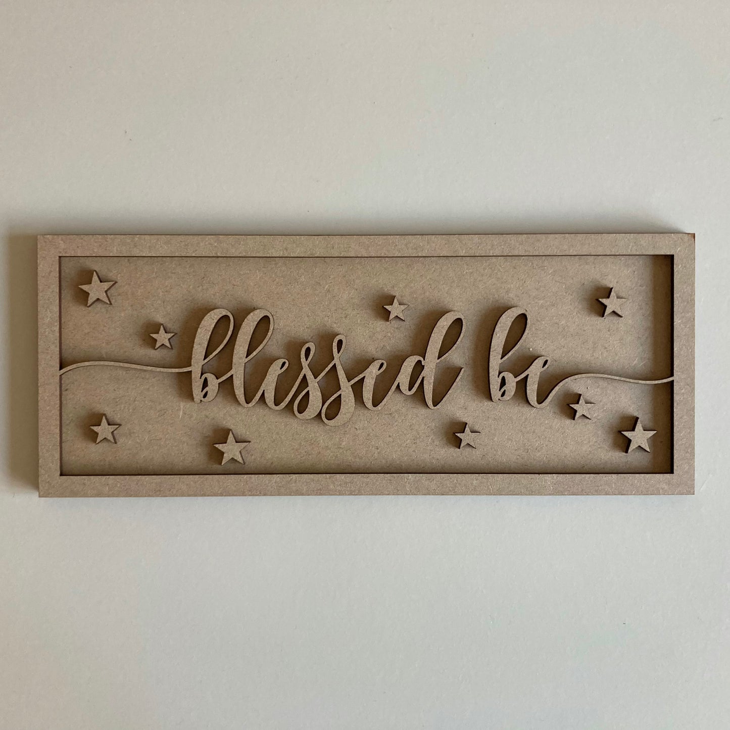 30cm Blessed Be Rectangle Sign