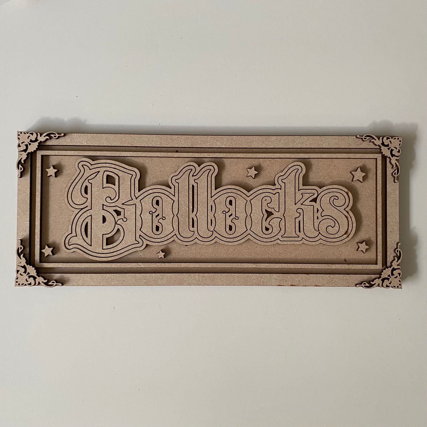 30cm Bollocks Sign