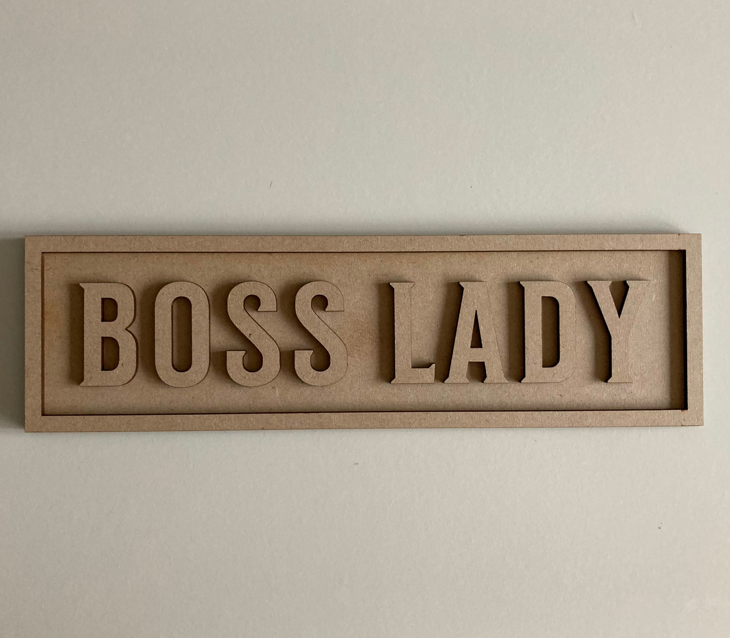 30cm Boss Lady Sign