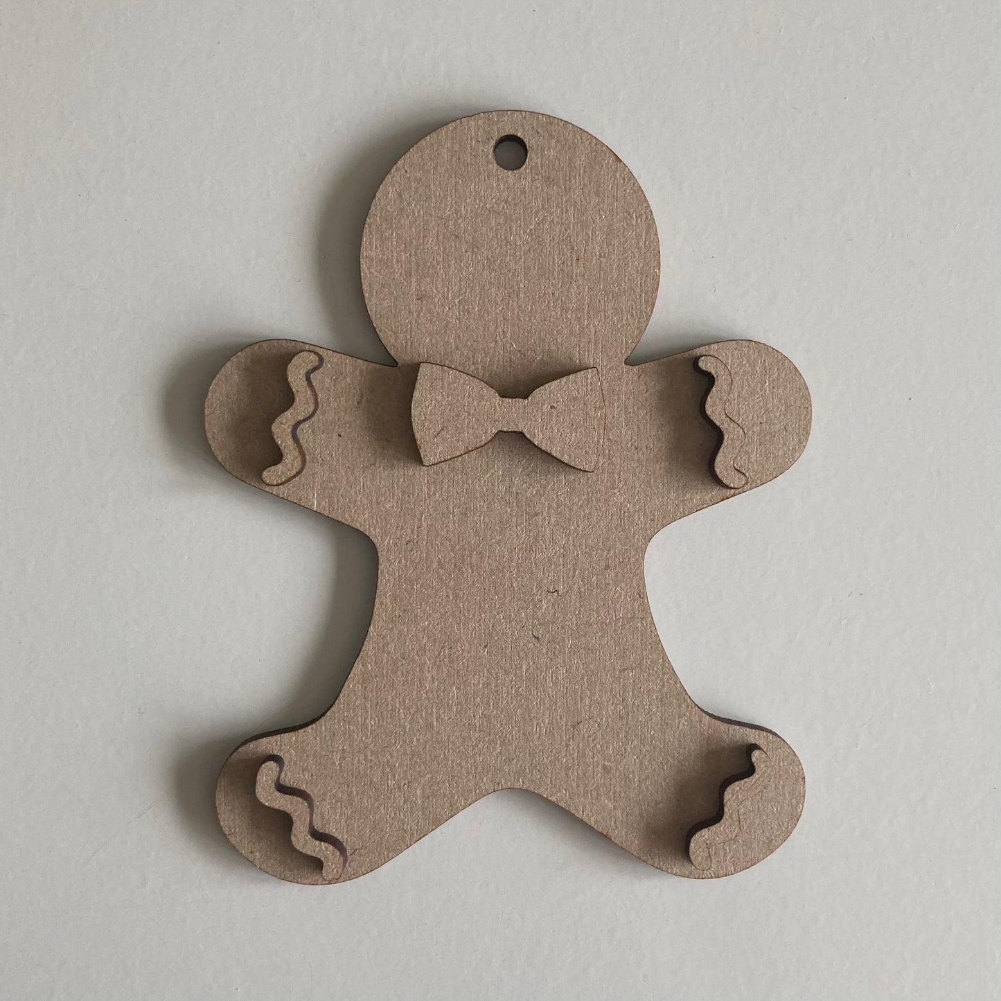 10cm Bow Tie Gingerbread Character