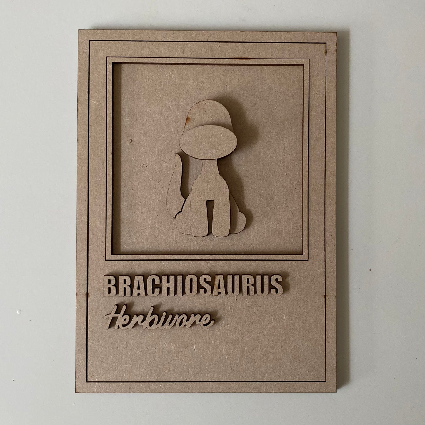 25cm Brachiosaurus Dinosaur Sign