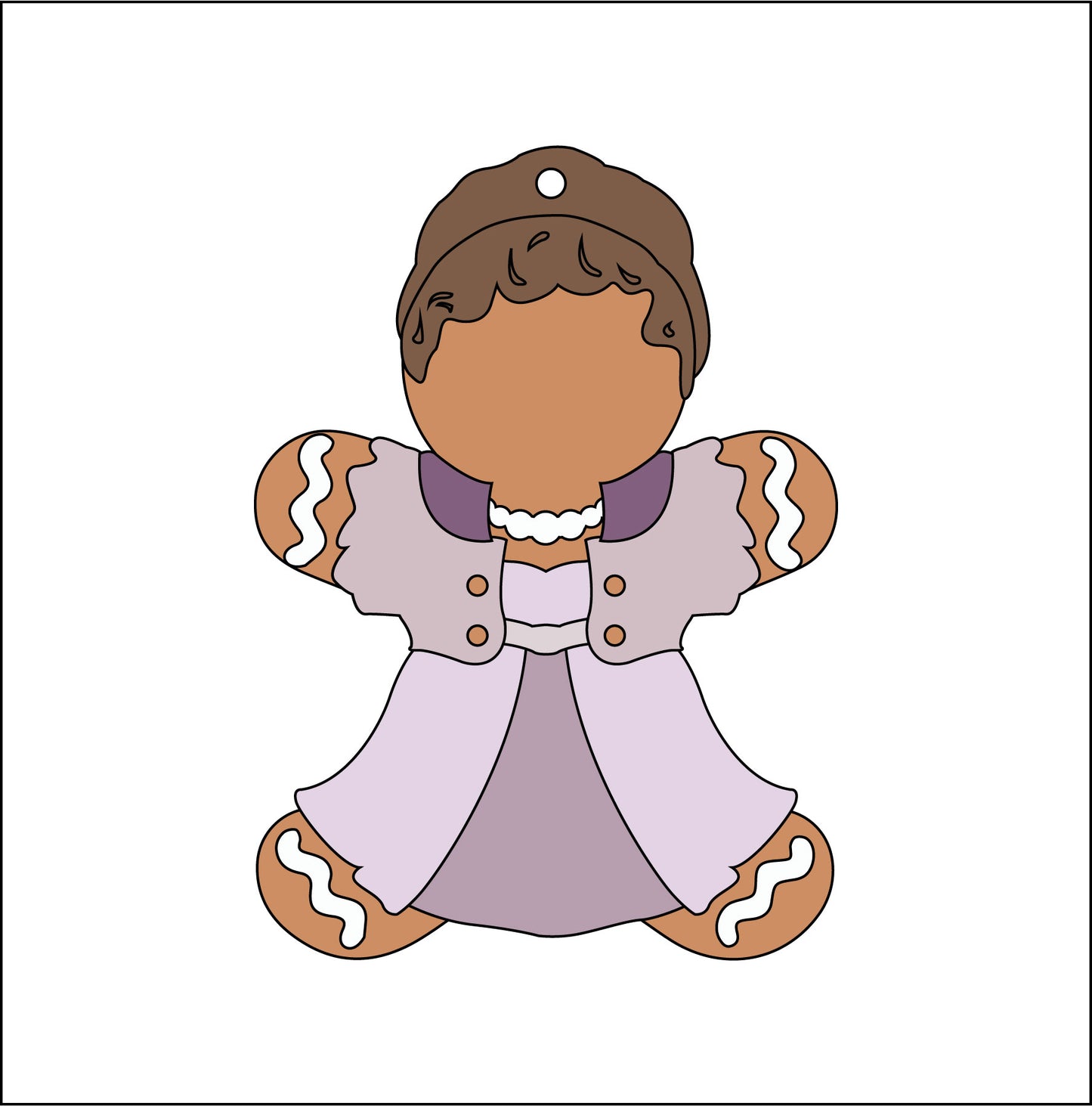 10cm Dowager Viscountess Regency Gingerbread Character