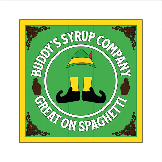 19cm Buddy's Syrup Company Sign