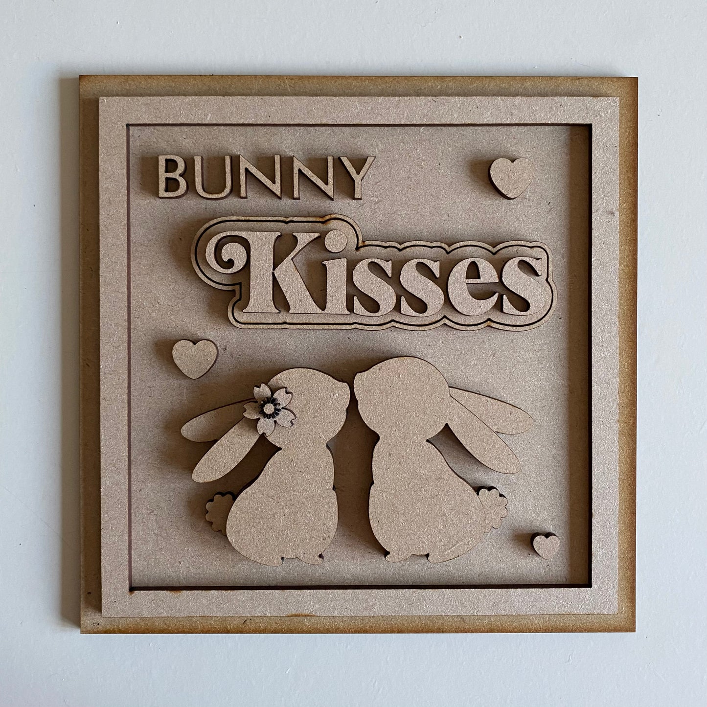 19cm Bunny Kisses Sign