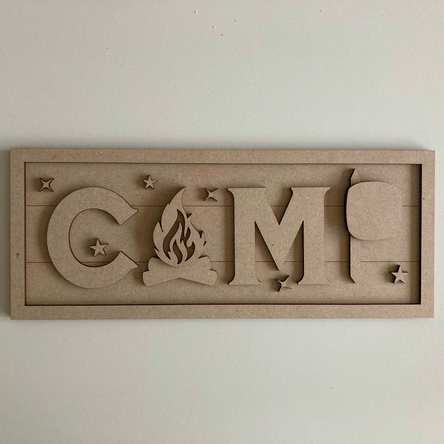 30cm Camp Rectangle Sign