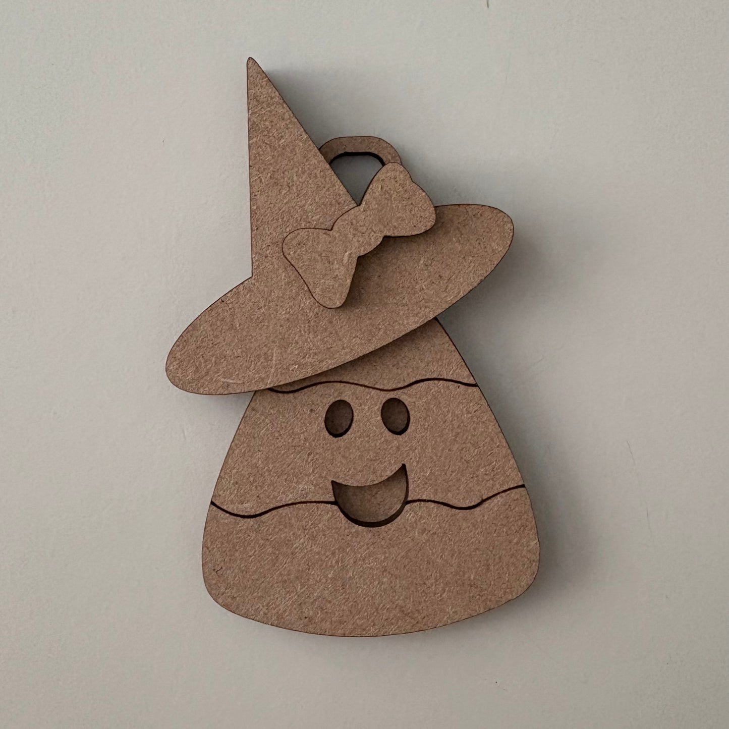 10cm Candy Corn Cutie Witch Decoration