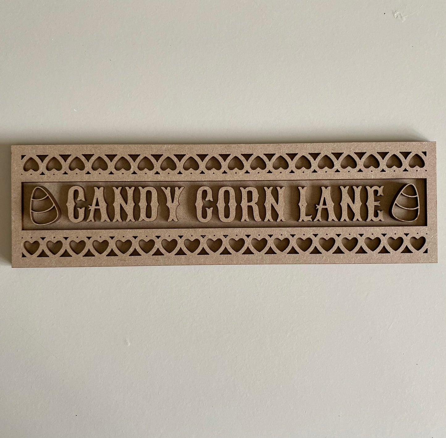 30cm Candy Corn Lane Street Sign