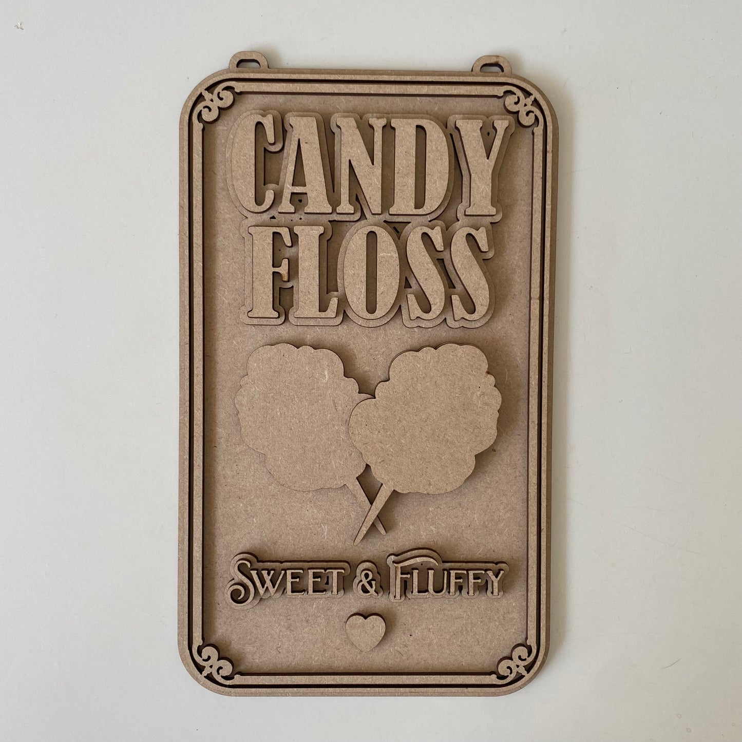 25cm Candy Floss Sign
