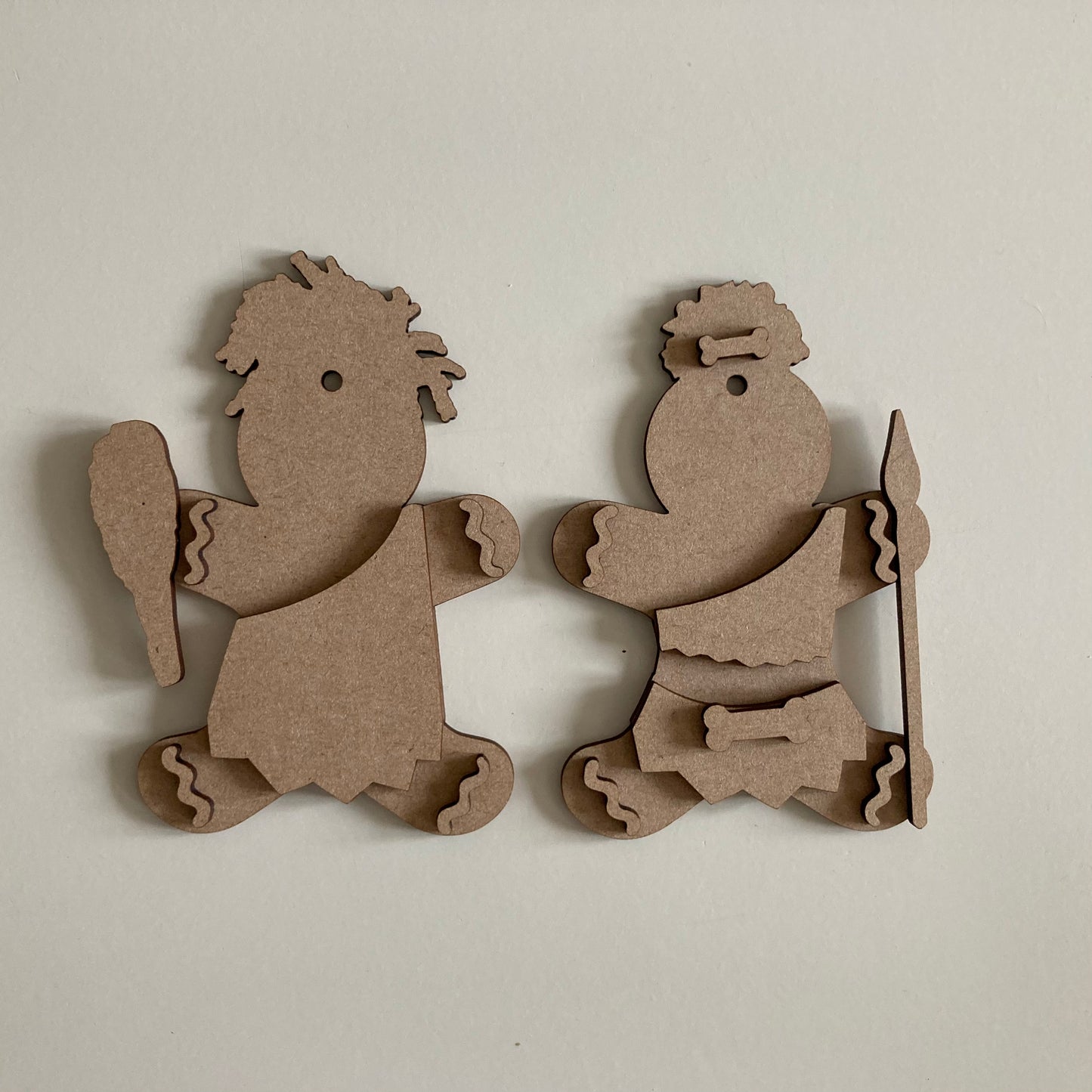 10cm Cave People Gingerbread Characters
