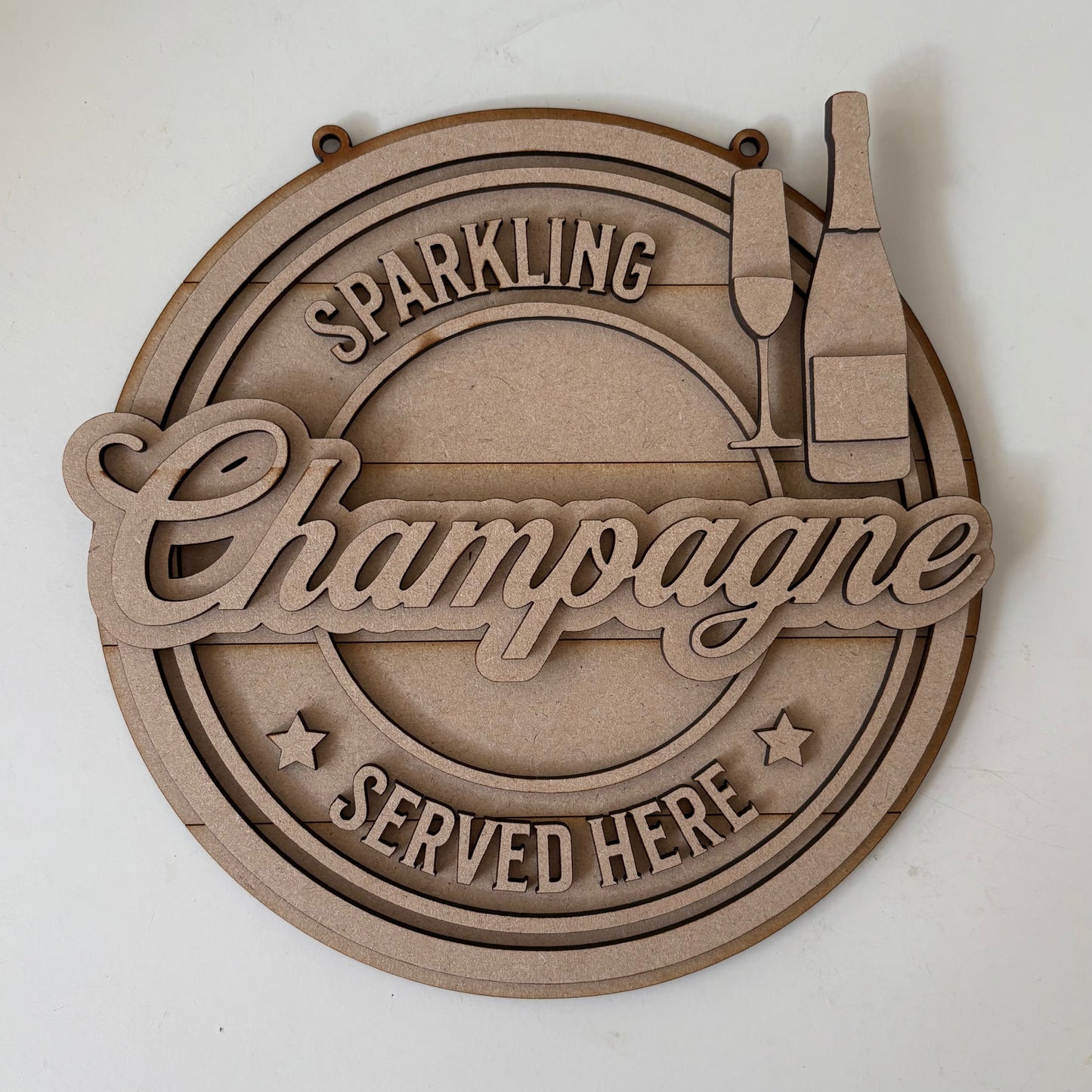20cm Champagne Sign