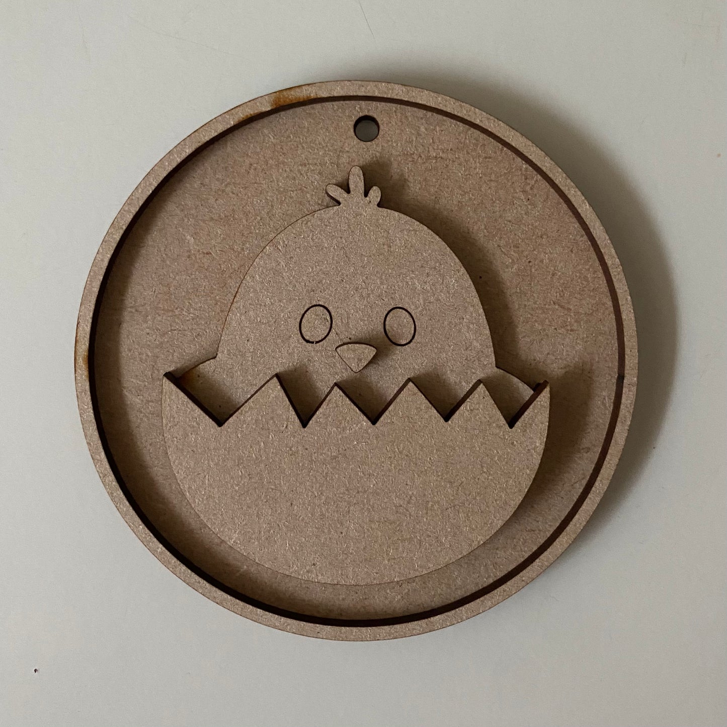 10cm Chick In Egg Round Bauble