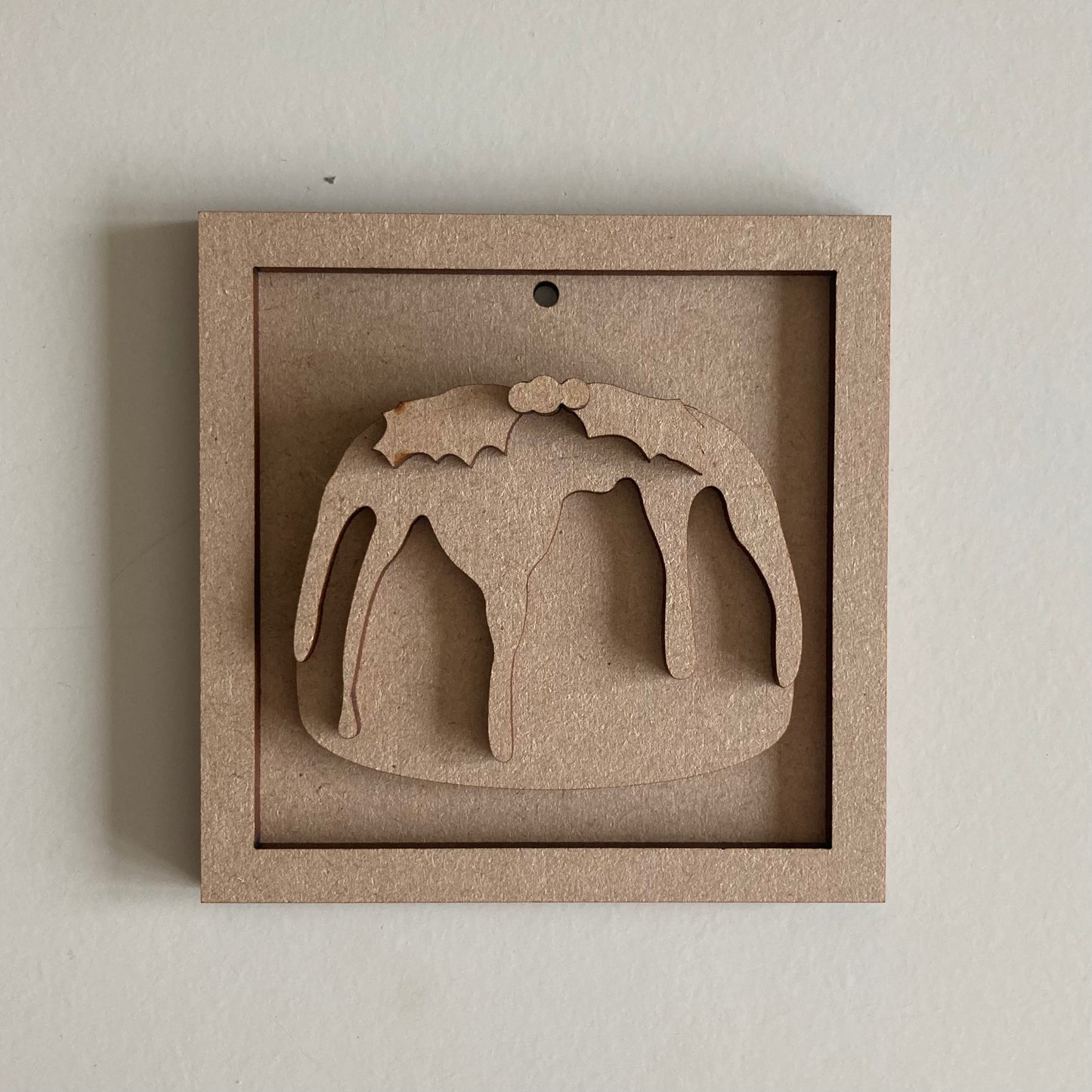 9cm Christmas Pudding Mini Frame