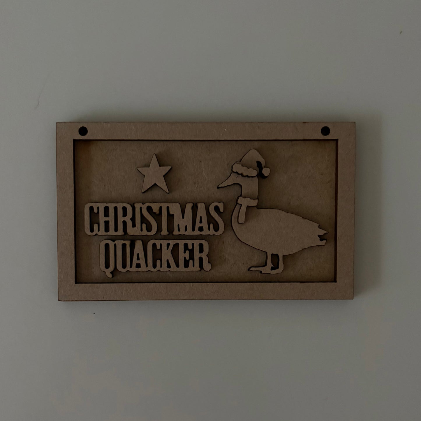 13cm Christmas Quacker Duck Mini Frame