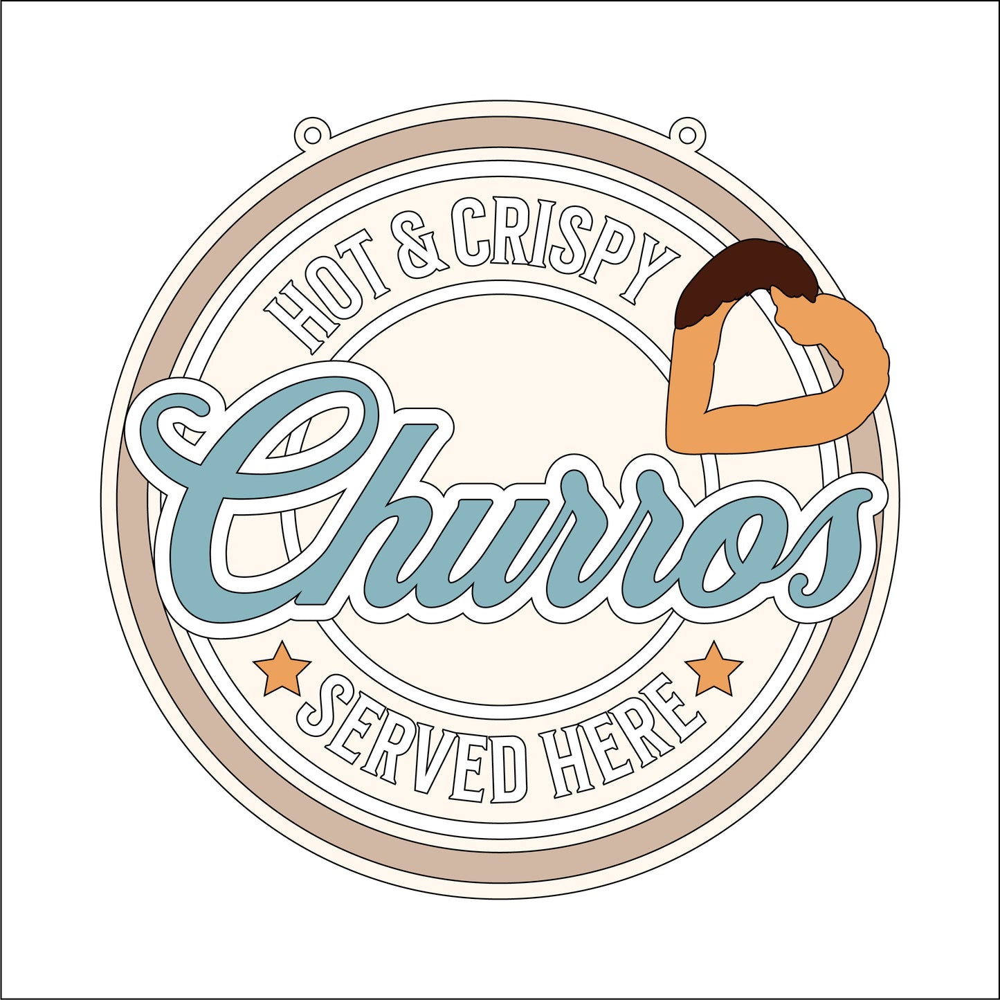 20cm Churros Sign