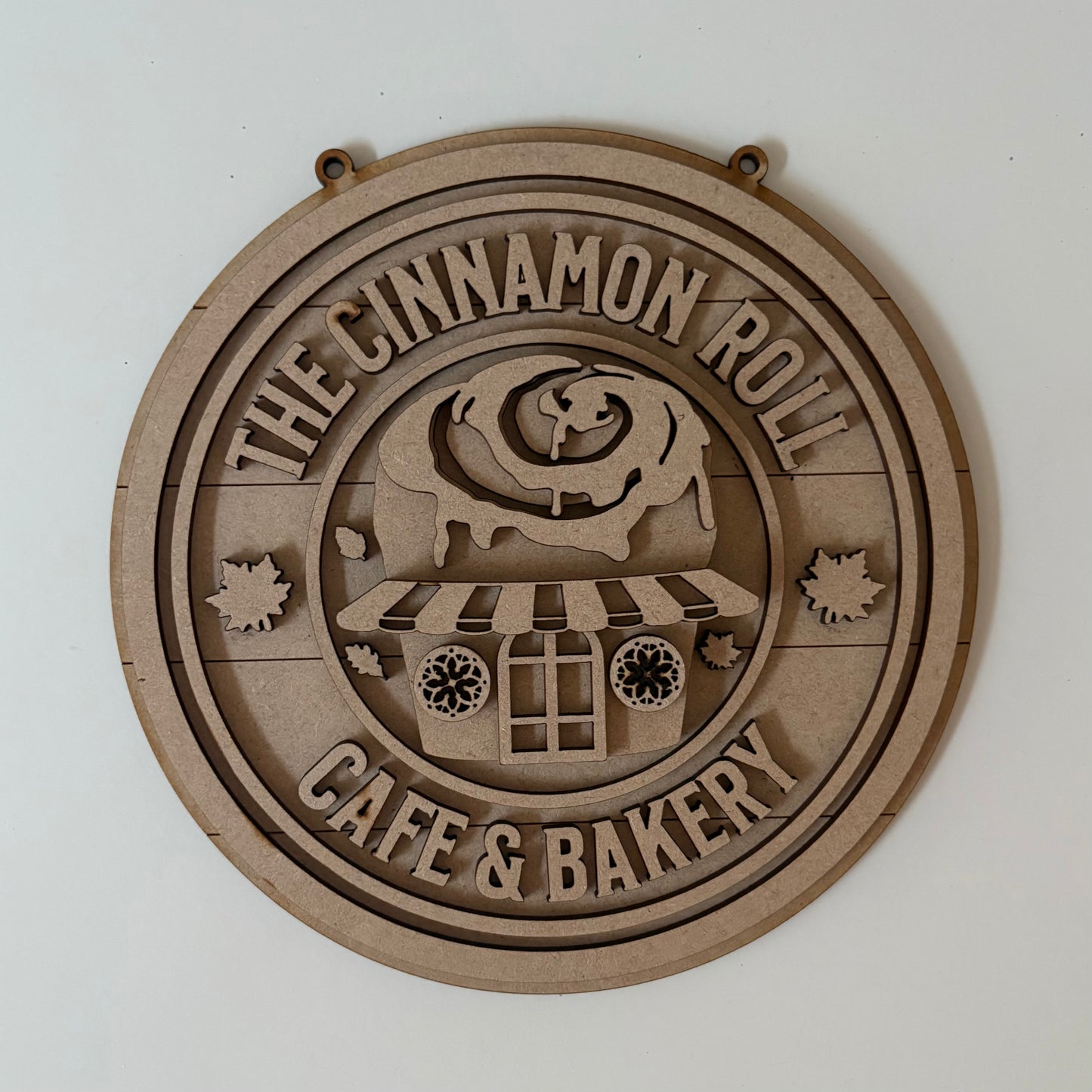 20cm Cinnamon Roll Cafe & Bakery Sign
