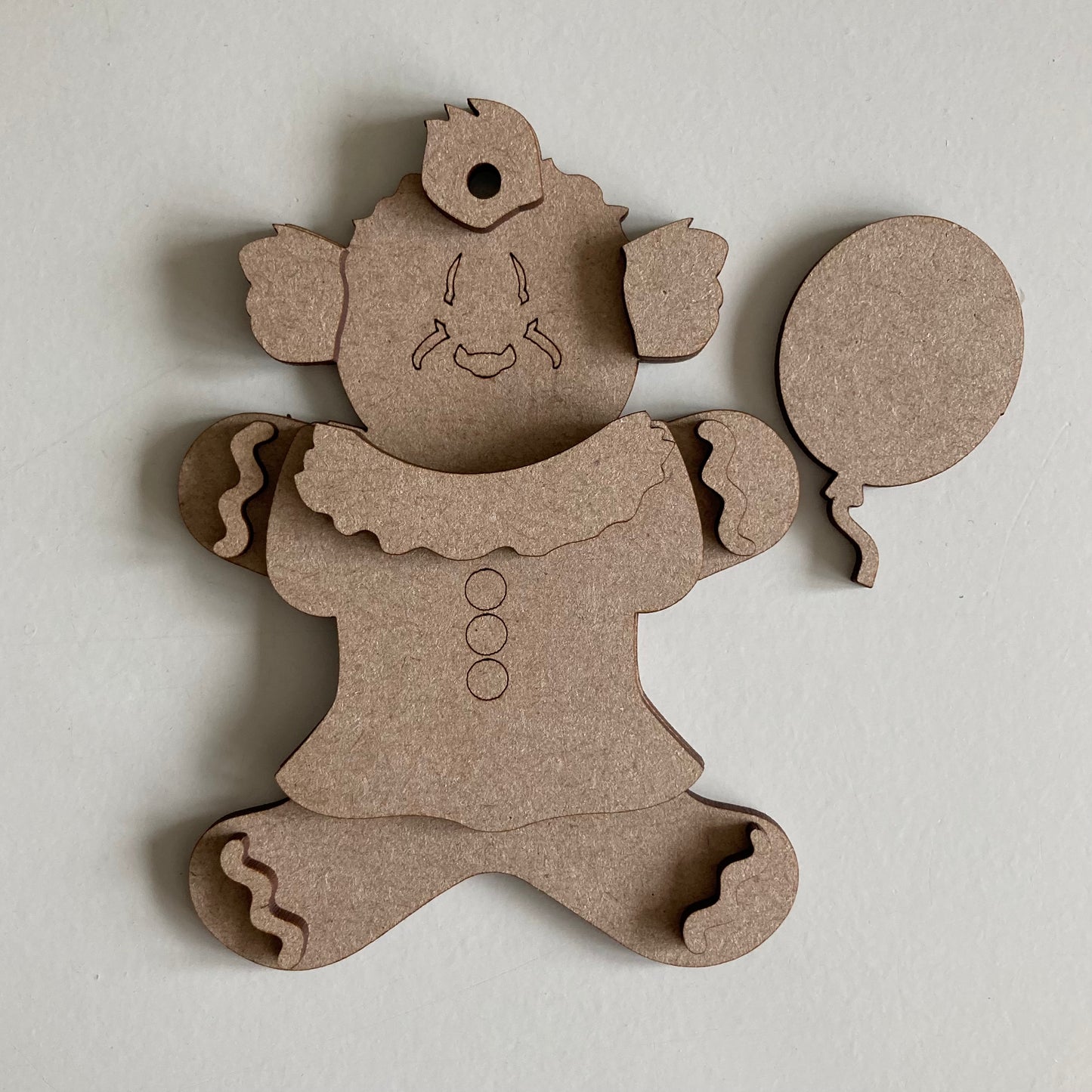 10cm Clown Gingerbread Character
