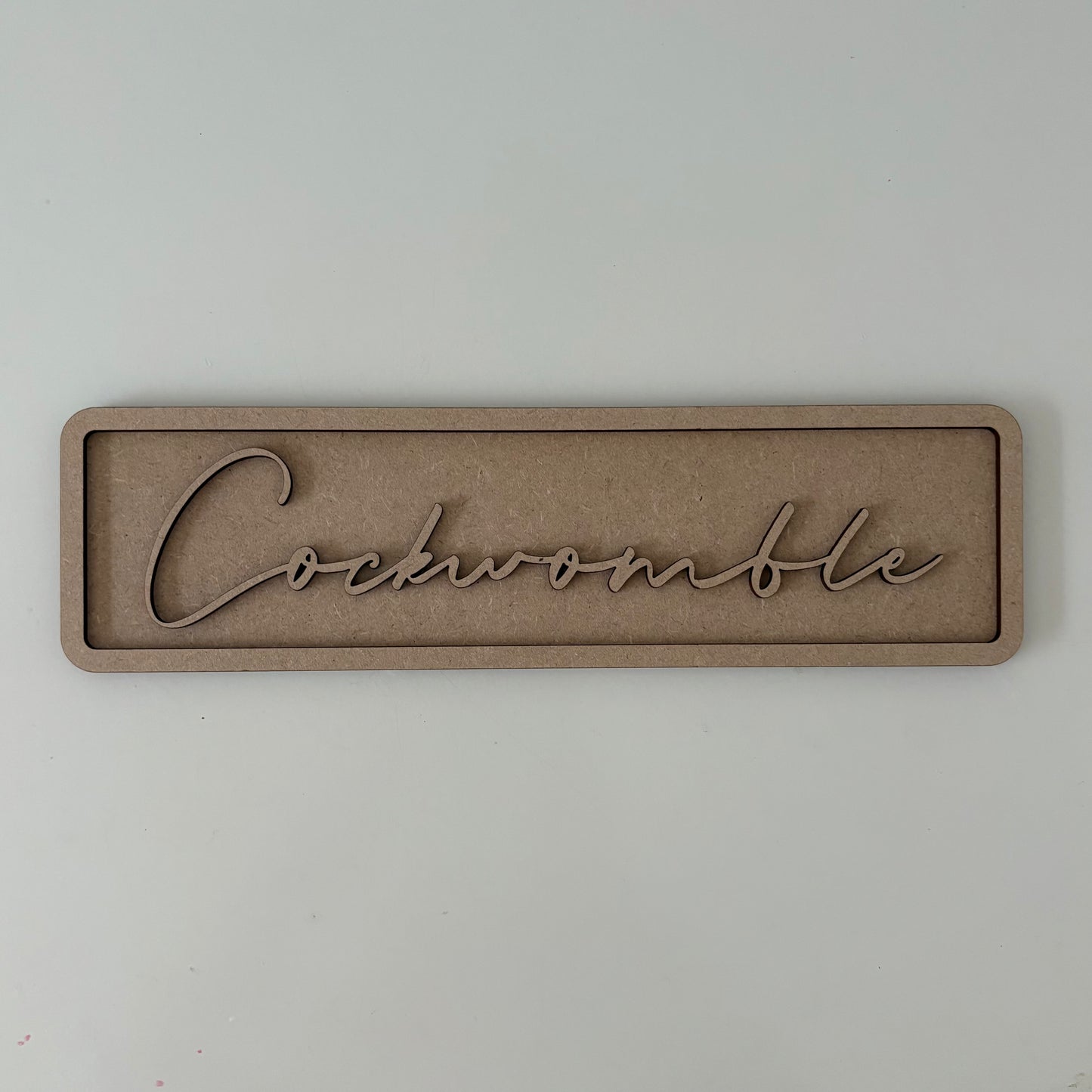 30cm Cockwomble Sign